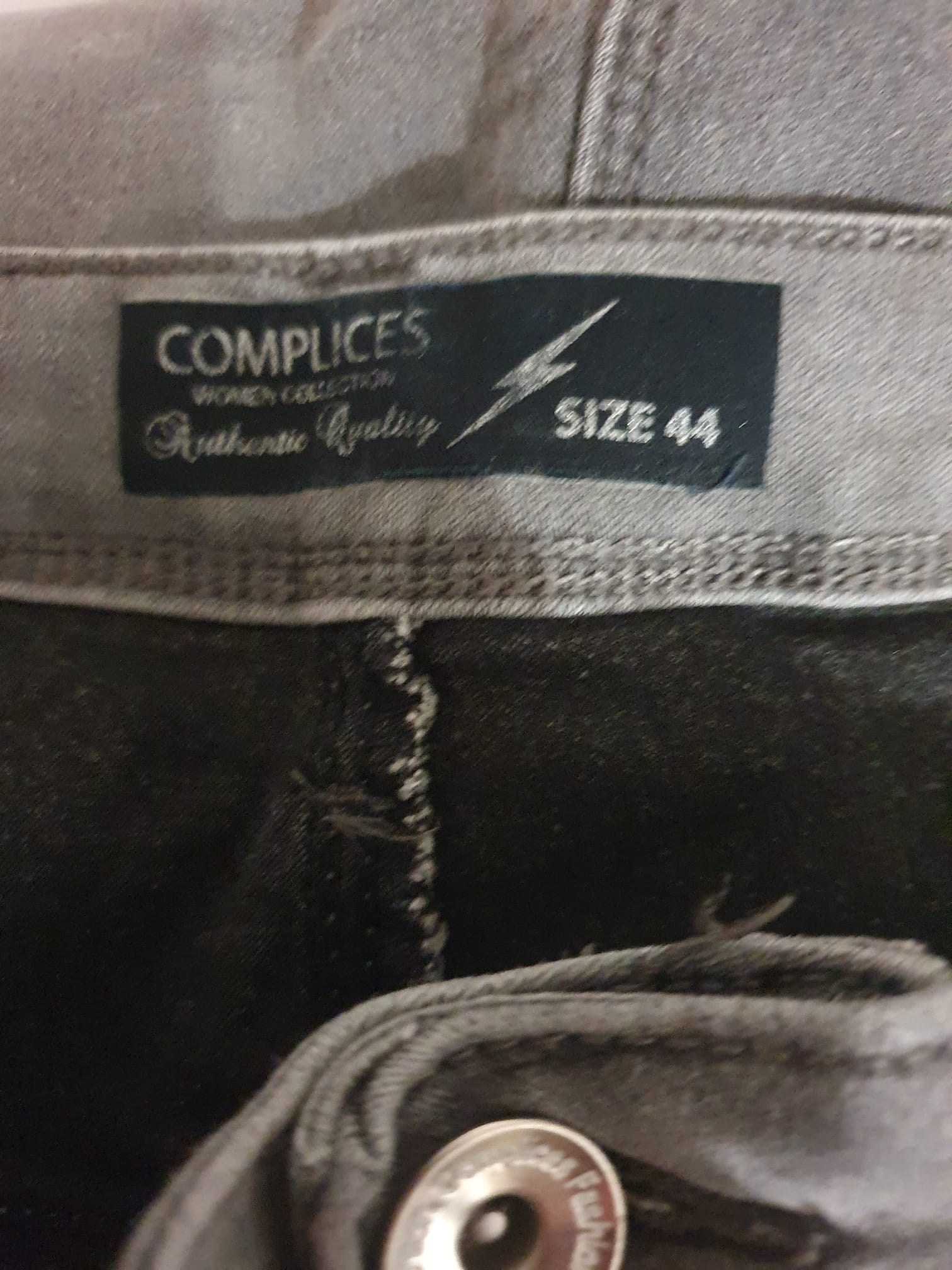 Jean Femme Gris Anthracite Stretch - Marque Complices T44