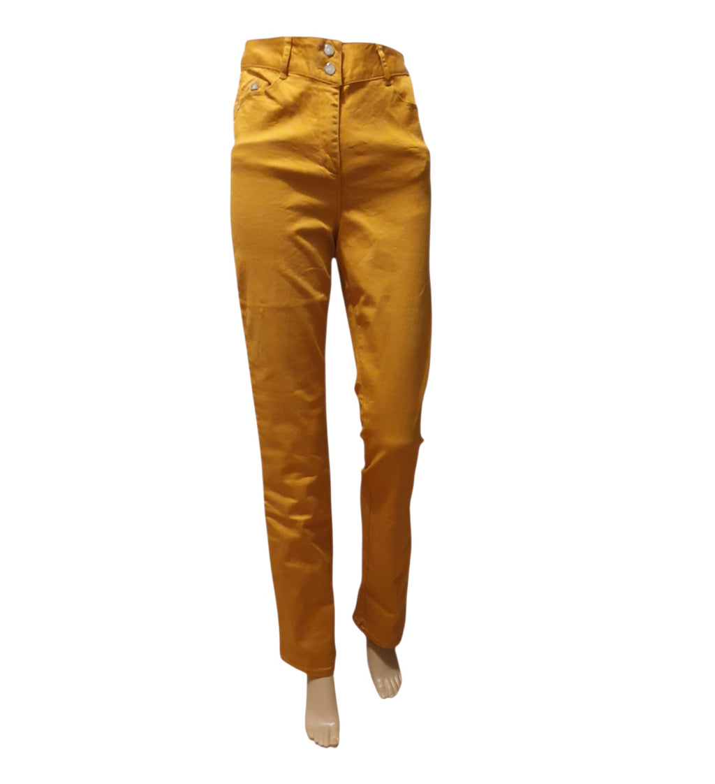 Pantalon Slim Bréal-Orange Vitaminé- Taille 36