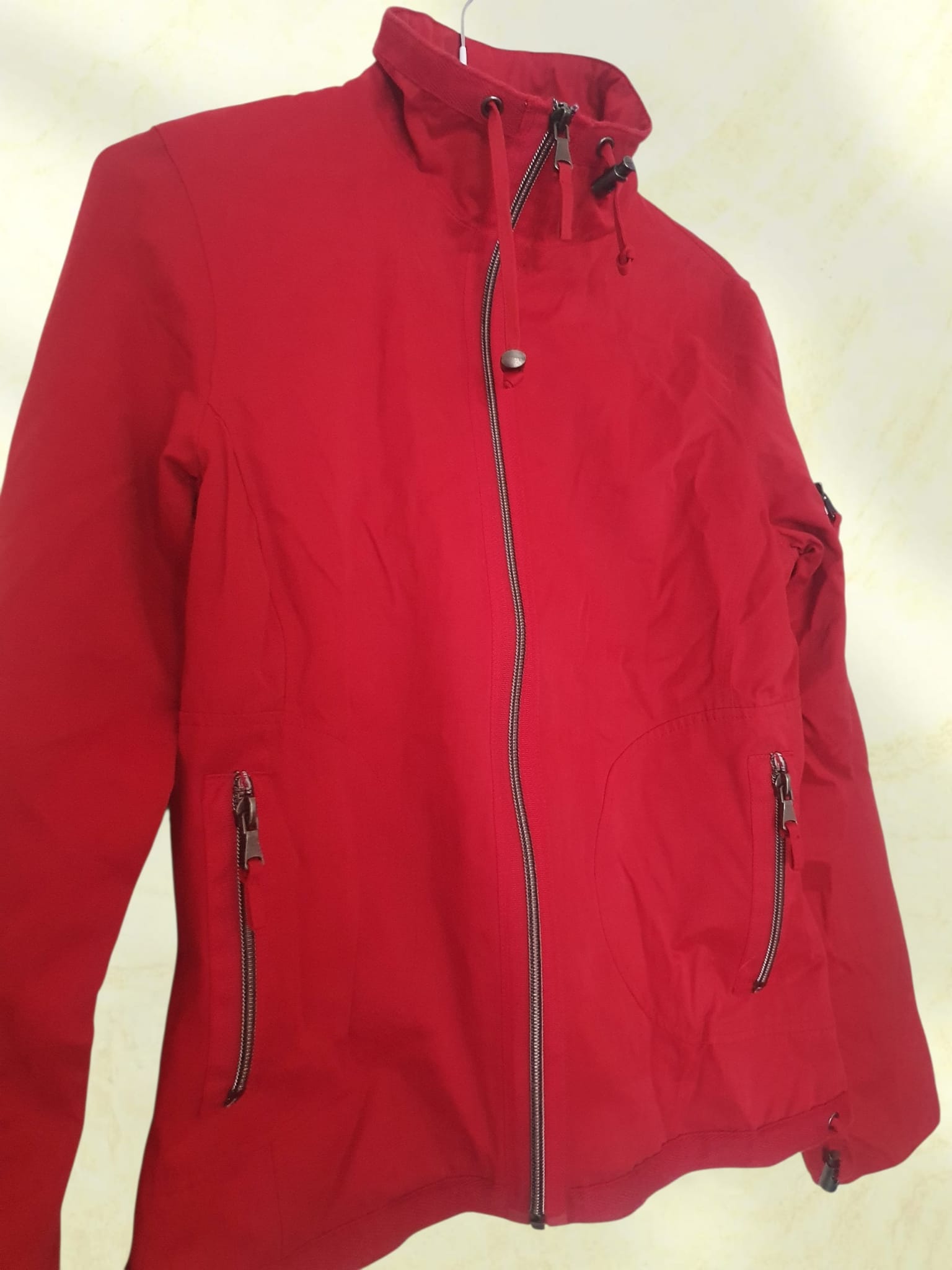 Veste Coupe-Vent Imperméable Femme Camaieu – Rouge – Taille 36