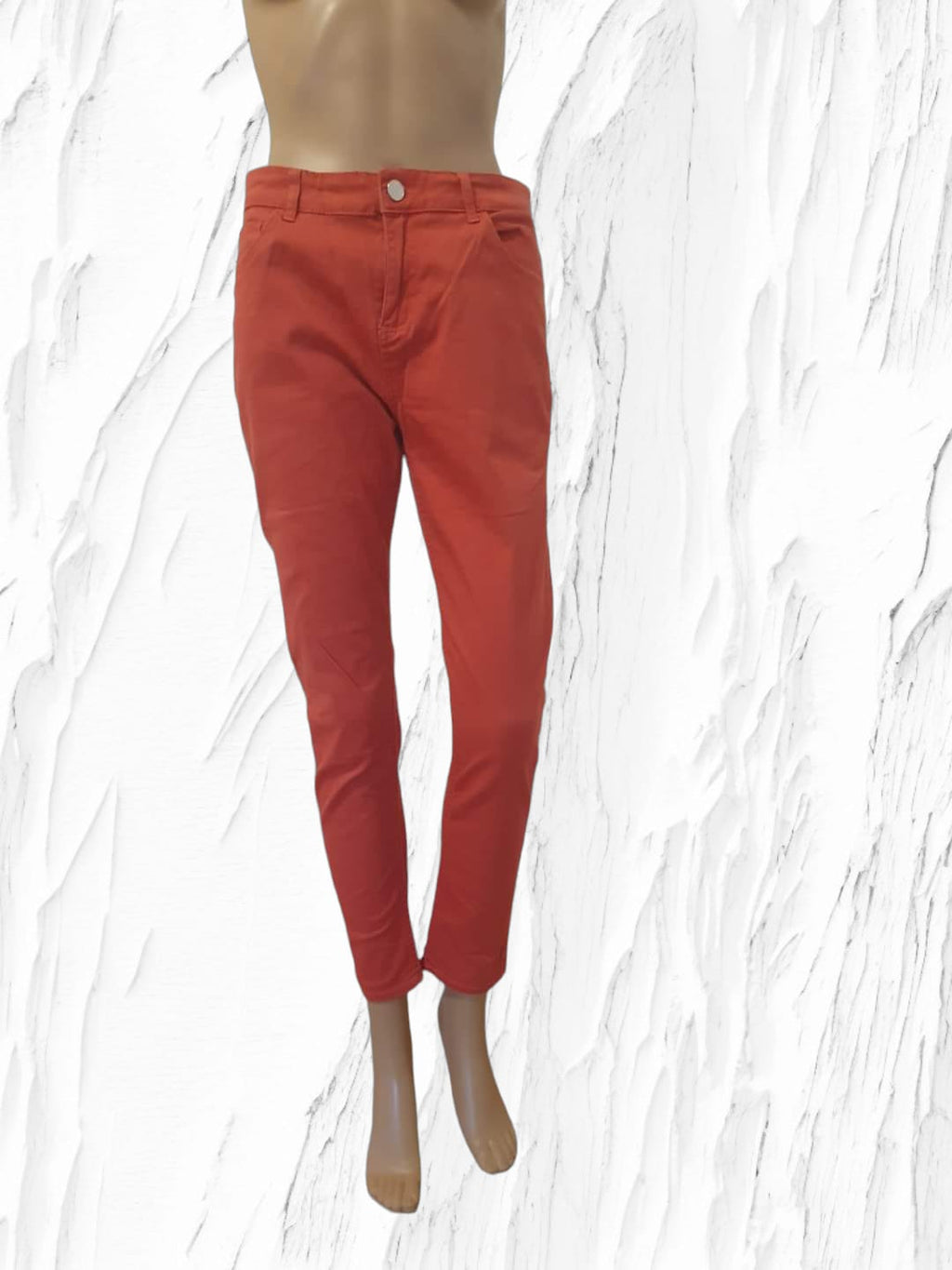 Jean Skinny Corail Vibrant - Taille 38
