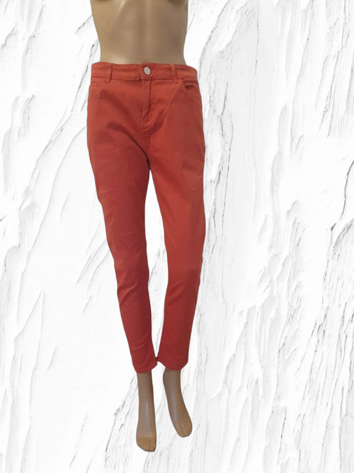 Jean Skinny Corail Vibrant - Taille 38