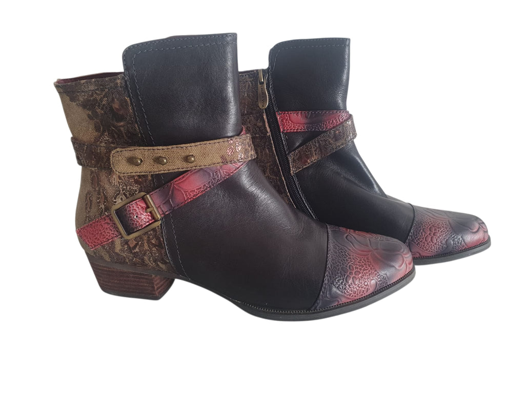 Bottines en cuir Laura Vita- Style Original & Confort Arty