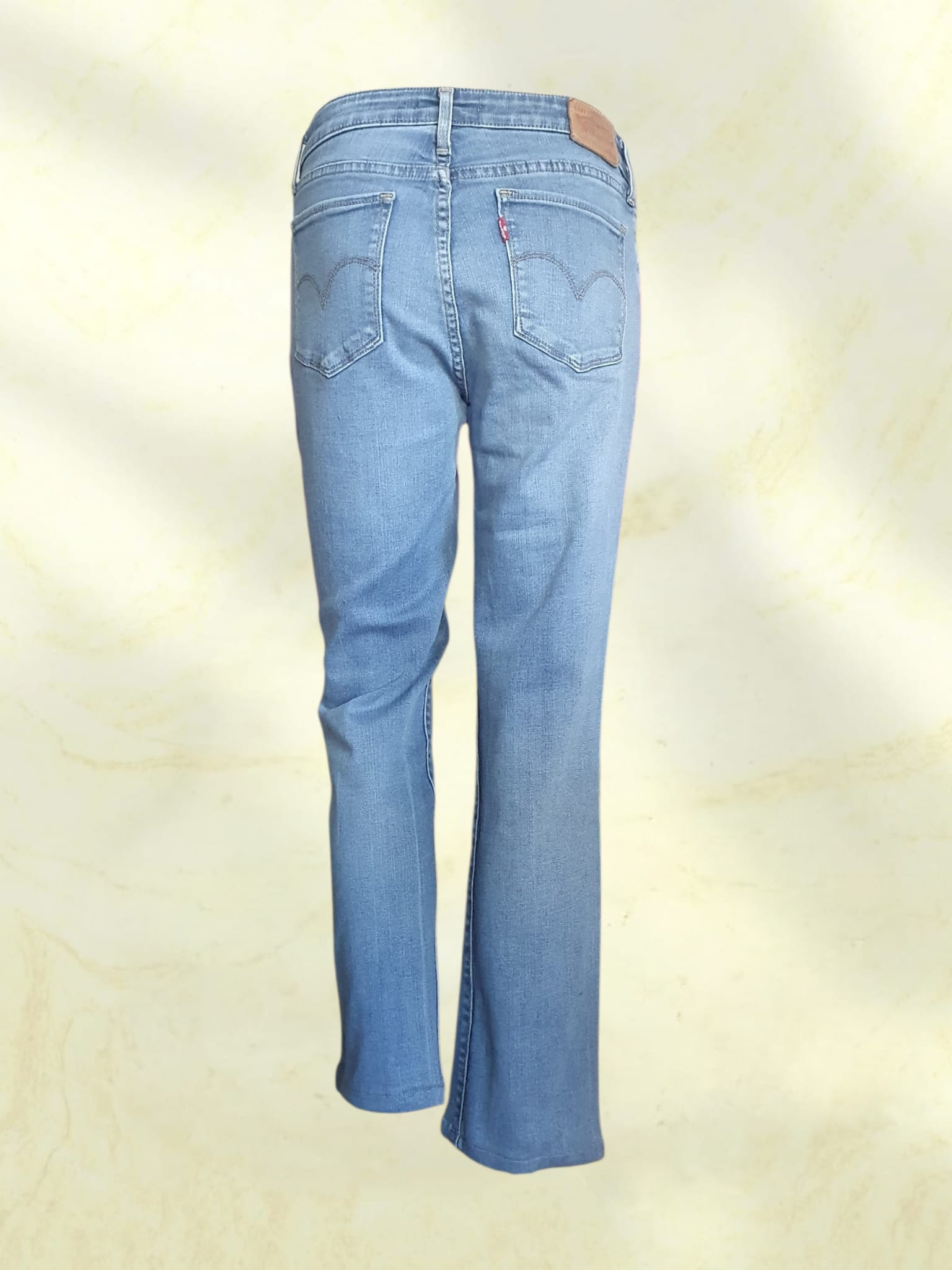 Jean Levi's 714 Straight Femme - Denim Bleu Délavé - Taille W30 / 36 (S)
