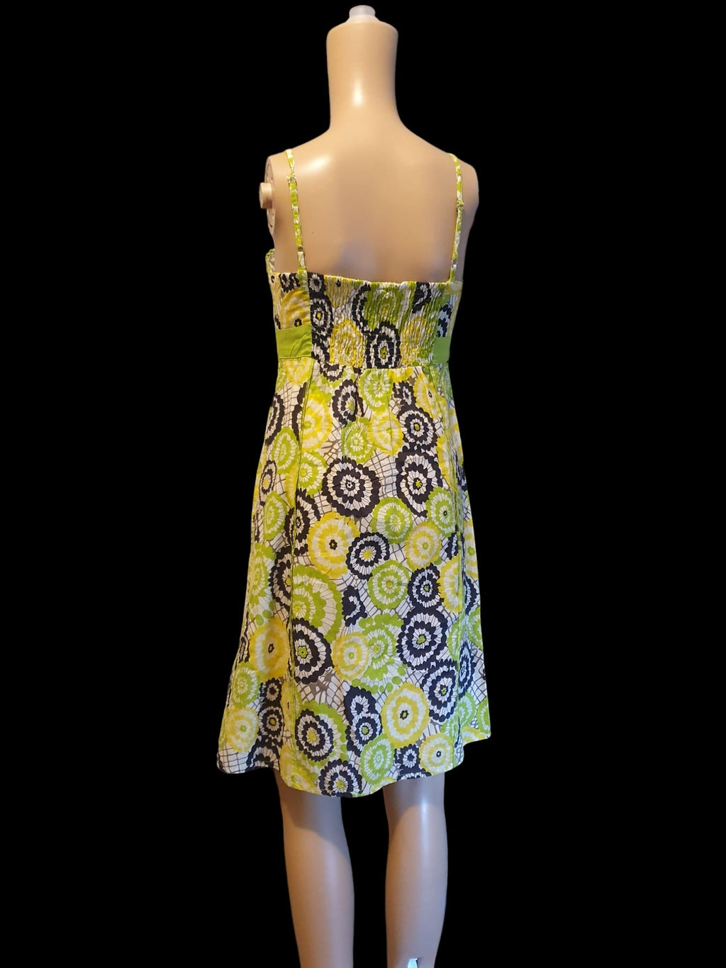 Robe d'été Graphique Cache Cache - Vert, Jaune & Noir - Taille 36