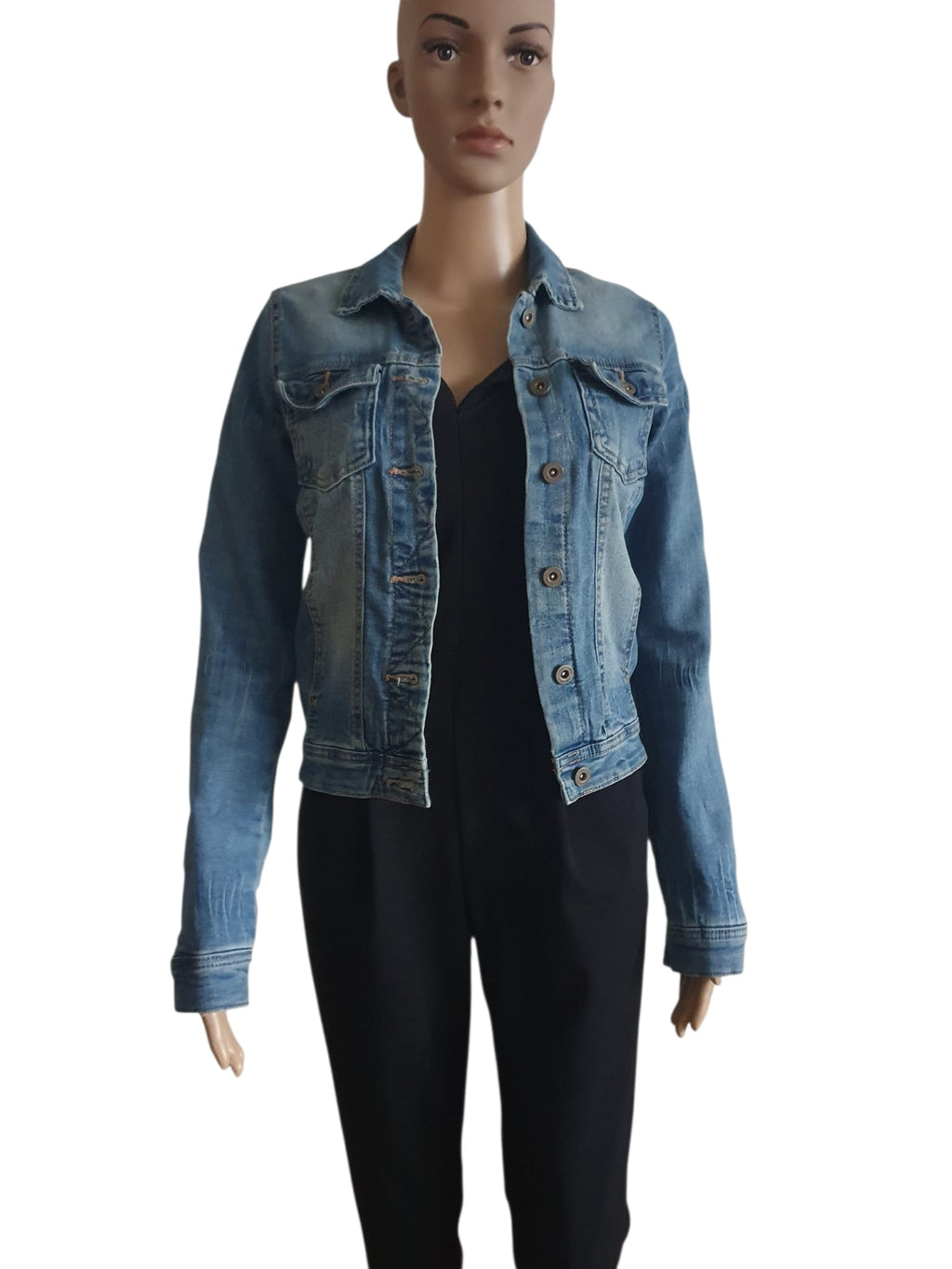 Veste en jean ajustée Only- Denim Bleu Claire- T34