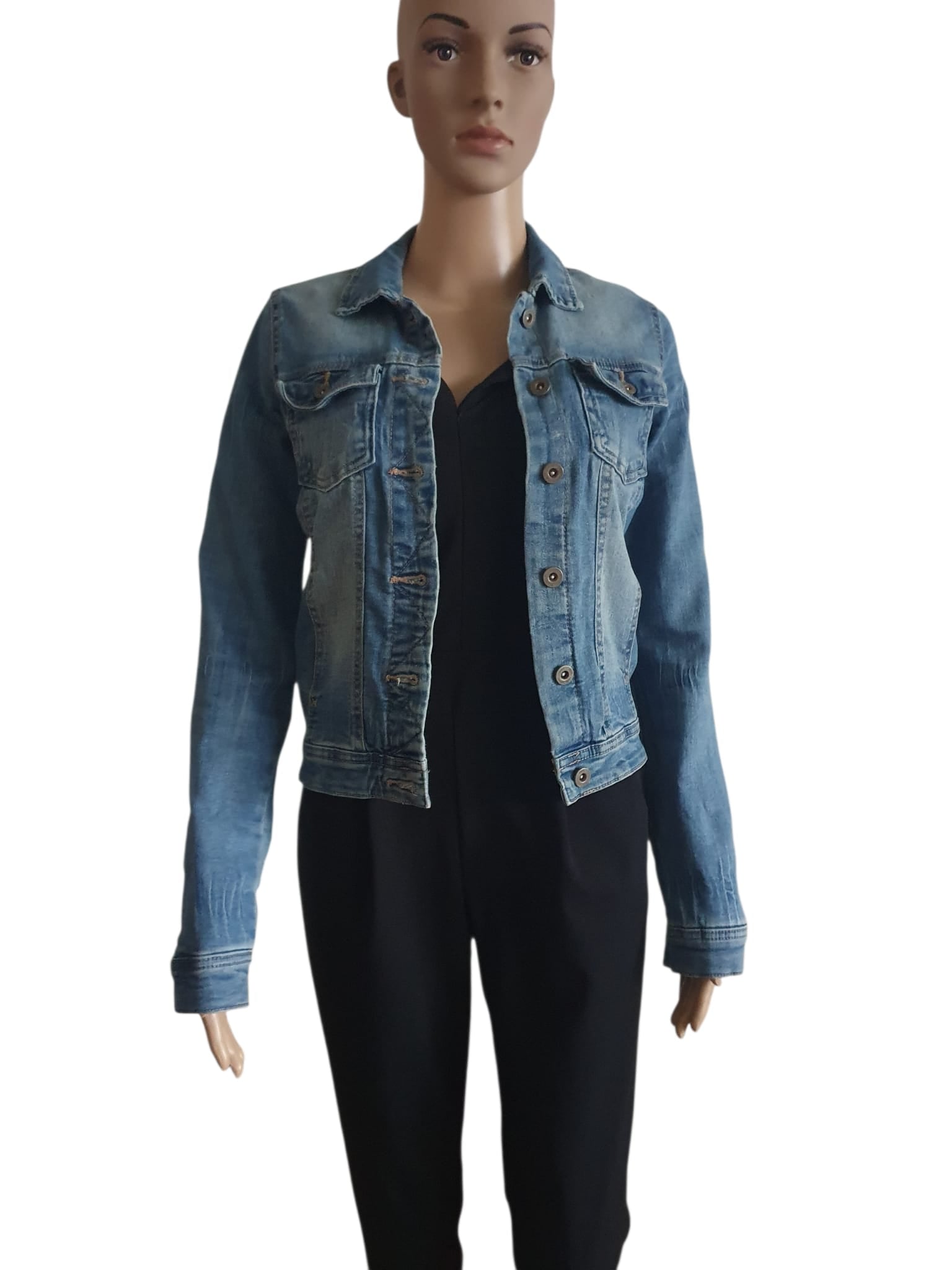 Veste en jean ajustée Only- Denim Bleu Claire- T34