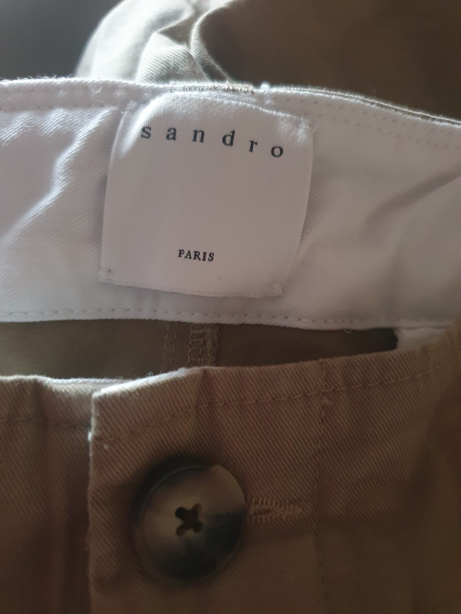 Pantalon Chino Sandro Paris – Kaki / Beige Taupe – XXL