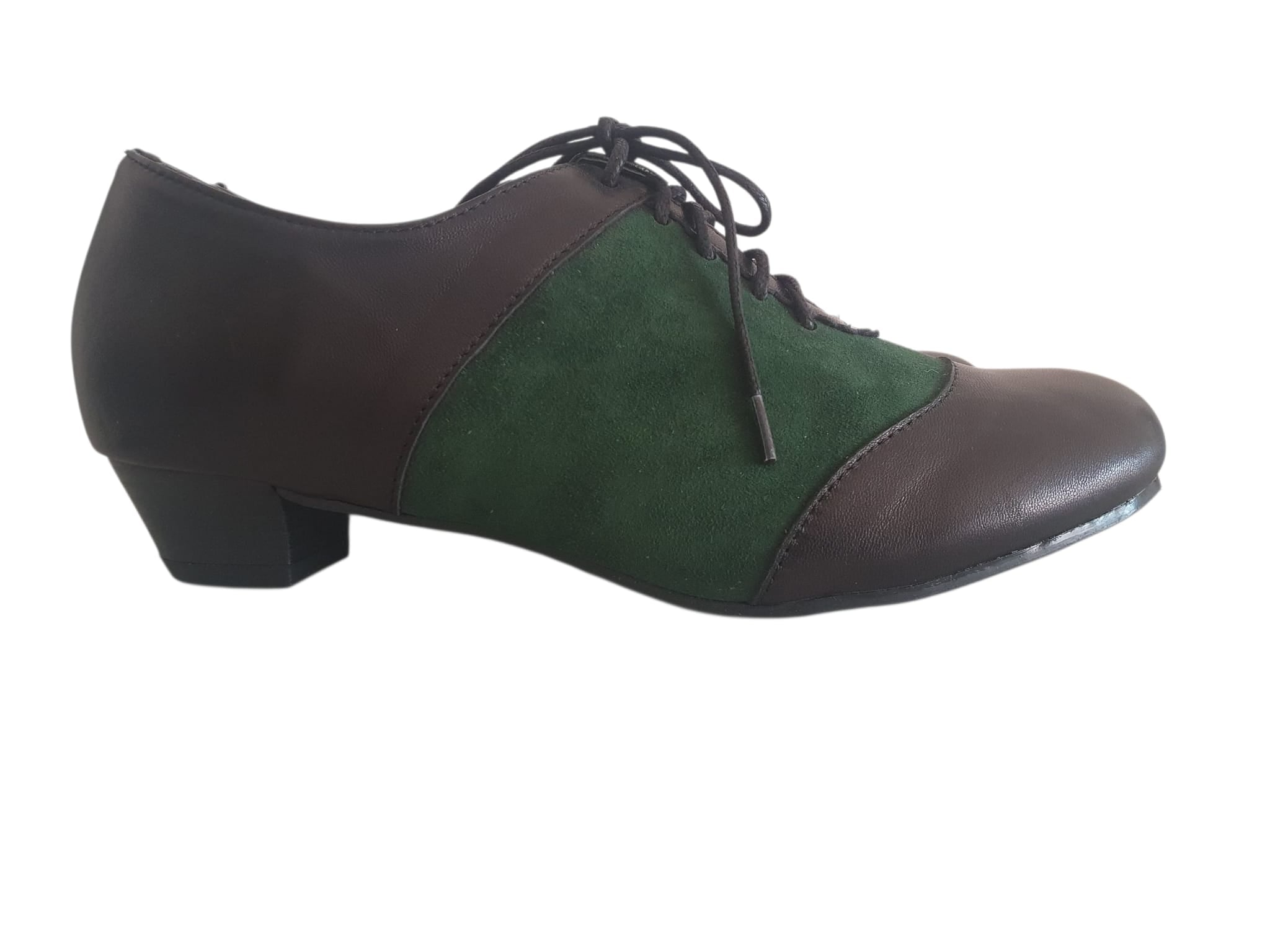 Chaussures Andrea Conti- Style Rétro Chic - Cuir & Daim - T40