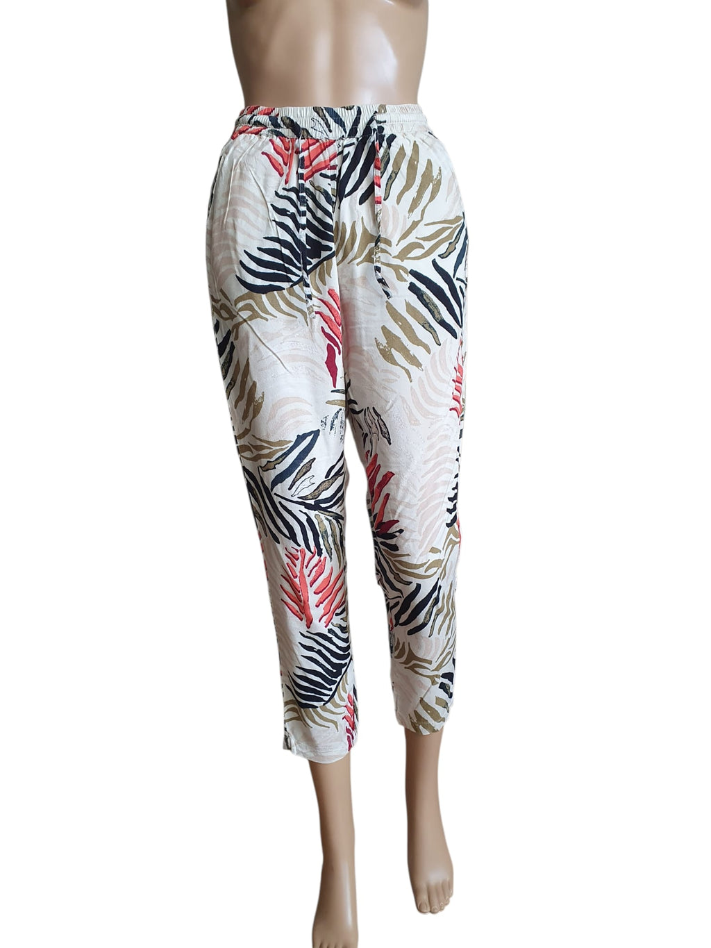 Pantalon Fluide Femme Garcia Jeans- Imprimé Tropical & Coupe Confort