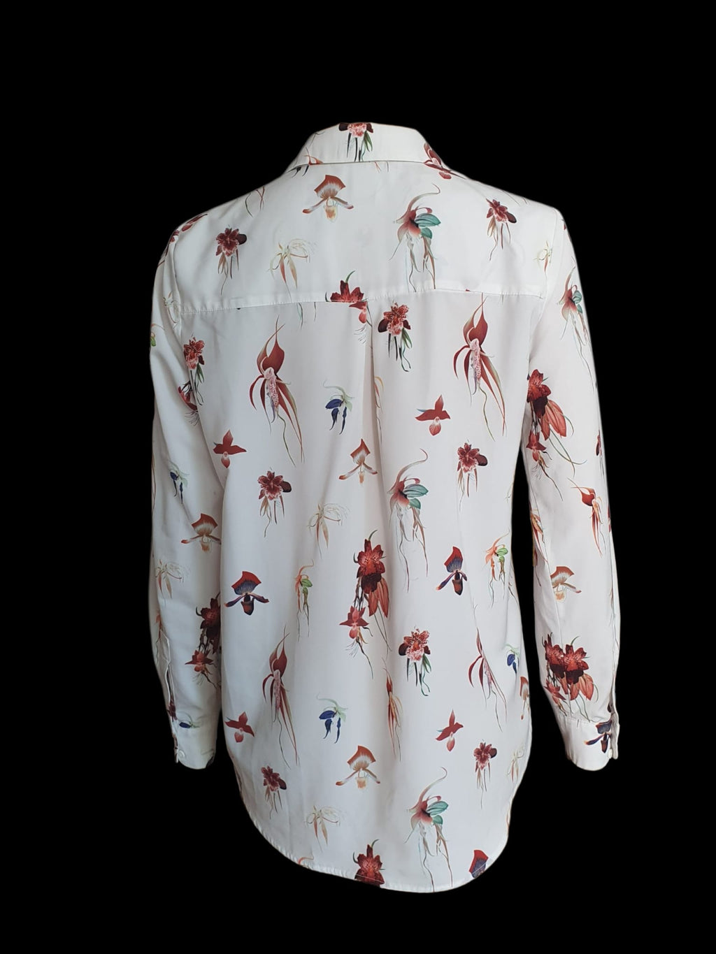 Chemise Femme Fluide Imprimé Orchidées Sauvages - H&M - Taille 38