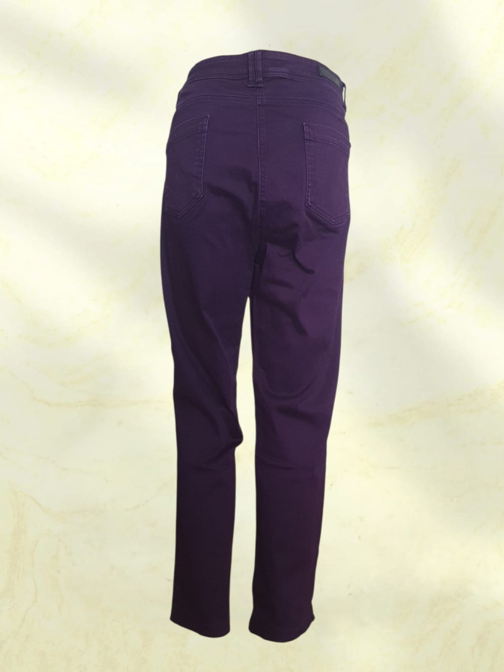 Jean Slim Violet Femme - Un Jour Ailleurs - Modèle Apollon Stretch T46
