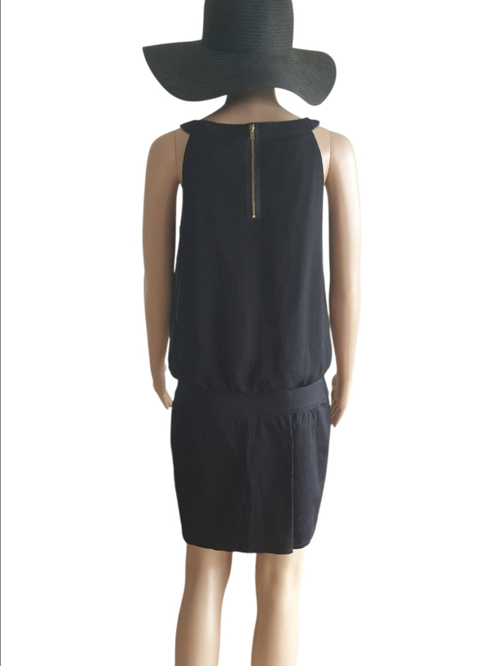 Petite Robe Noire Blousante - Cache Cache (Taille 38)
