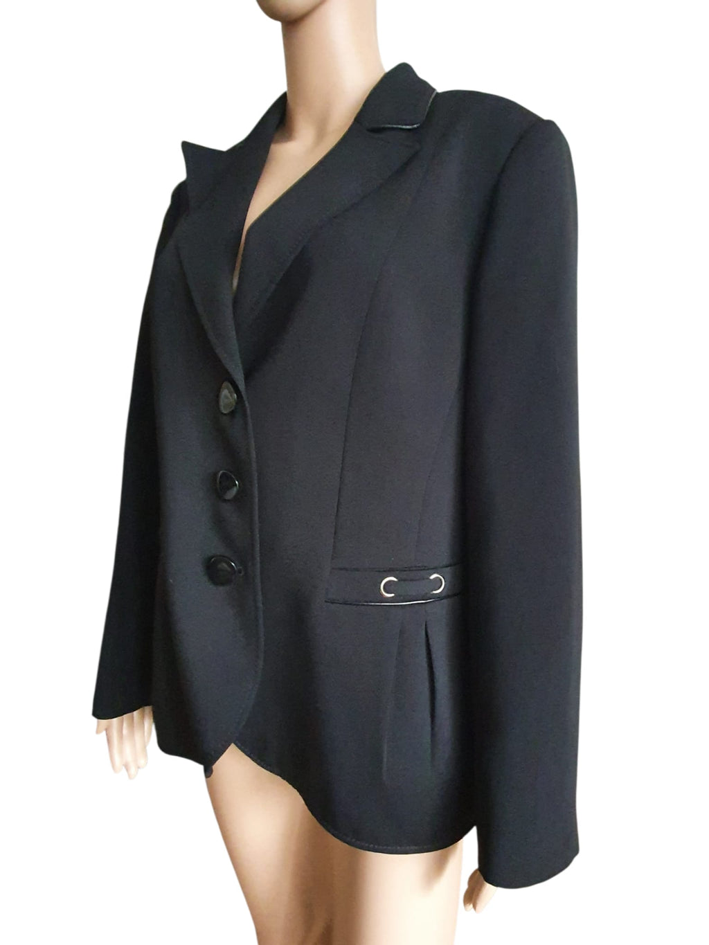Veste Blazer Noir Intense- Un Jour Ailleurs- Taille 46 (Neuve)