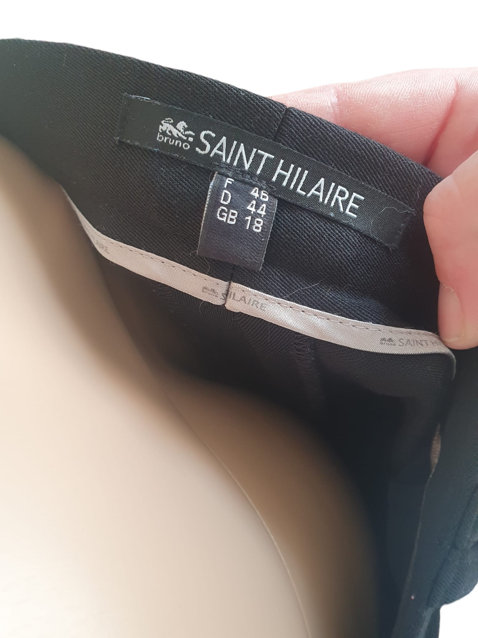Pantalon Chic Bruno Saint Hilaire- Laine et Confort- T46