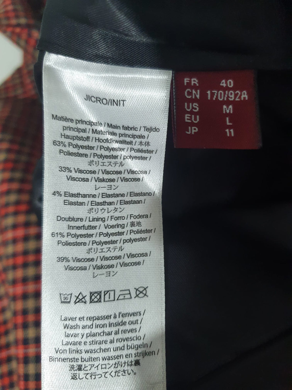 Veste Blazer Femme À Carreaux  - Comptoir des Cotonniers (Taille 40 / M)
