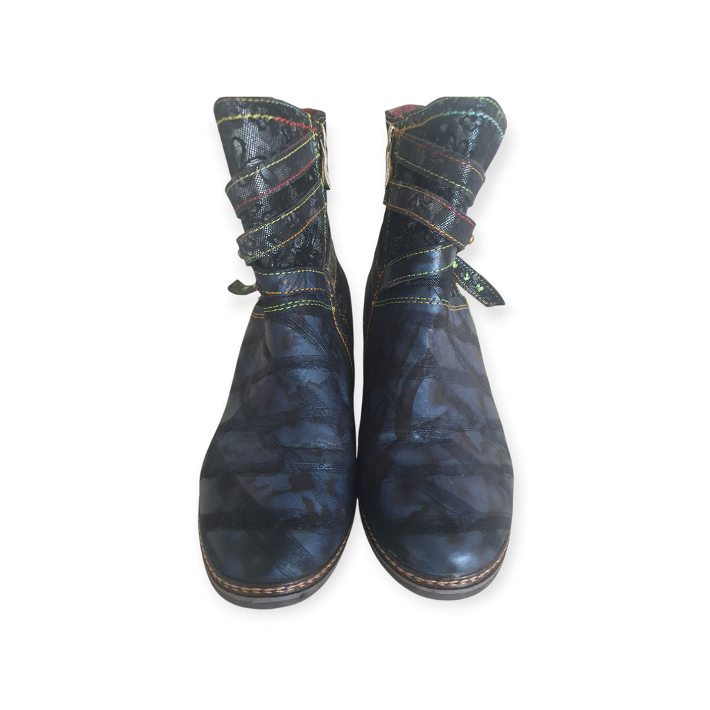 Bottines Laura Vita L'exceptionnelle Alliance du cuir et de la dentelle