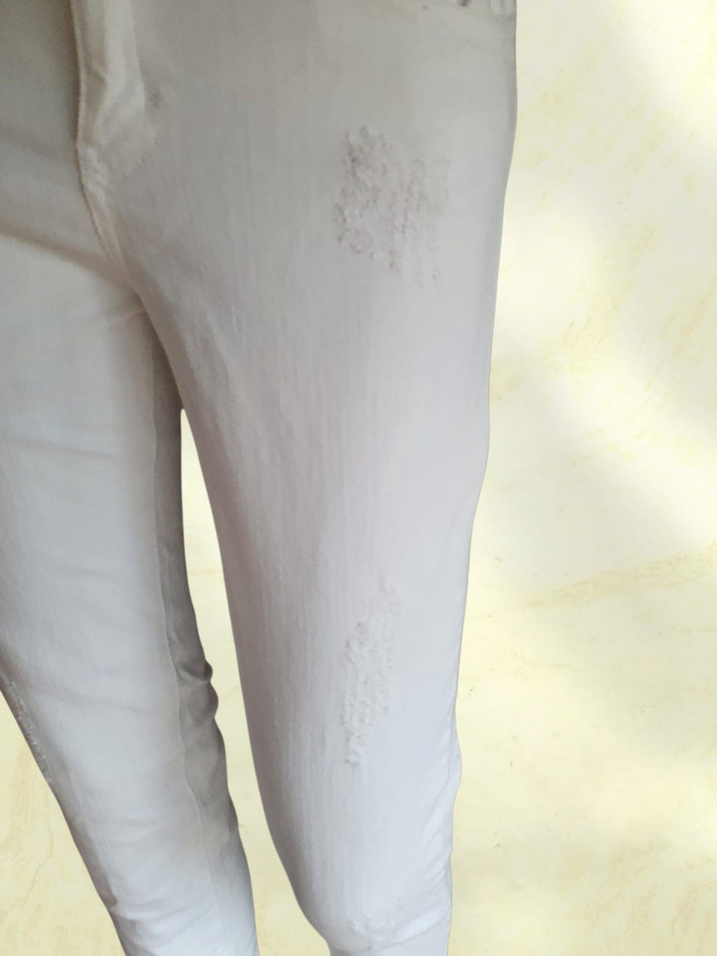 Jeans IKKS Denim Blanc - Coupe Slim - Taille 36