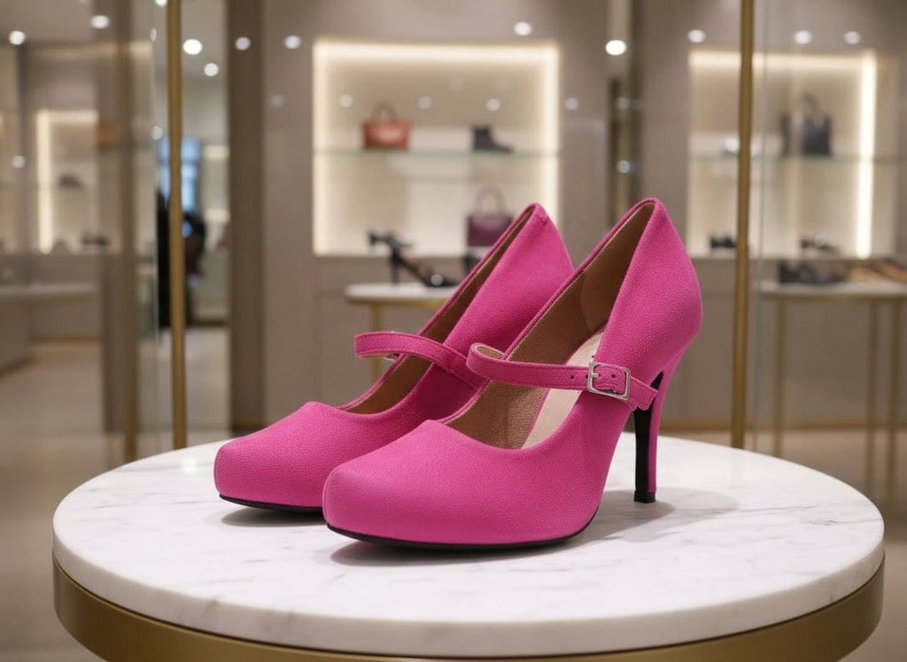 Escarpins Neufs Mary Jane Fuchia- Andrea Conti