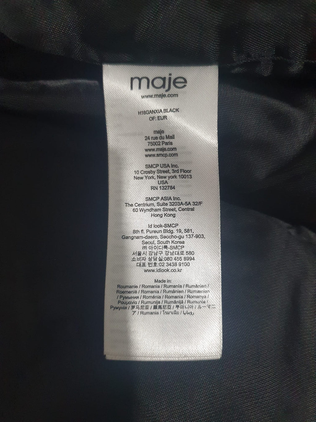 Duffle-Coat Maje "Ganxia"- Laine et Fourrure- Taille 36