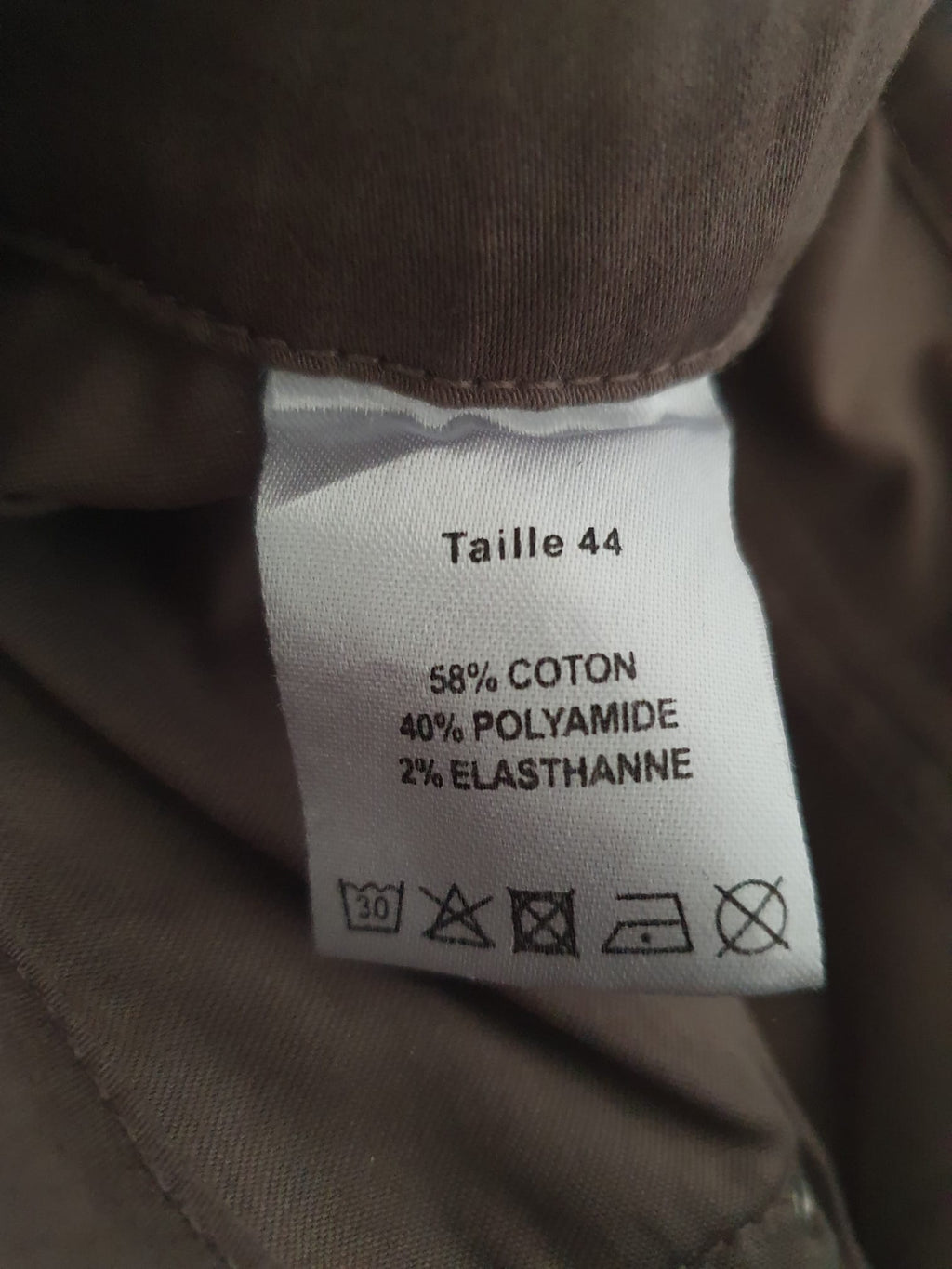 Pantalon Droit Christine Laure - Taupe Marron Glacé - Taille 42
