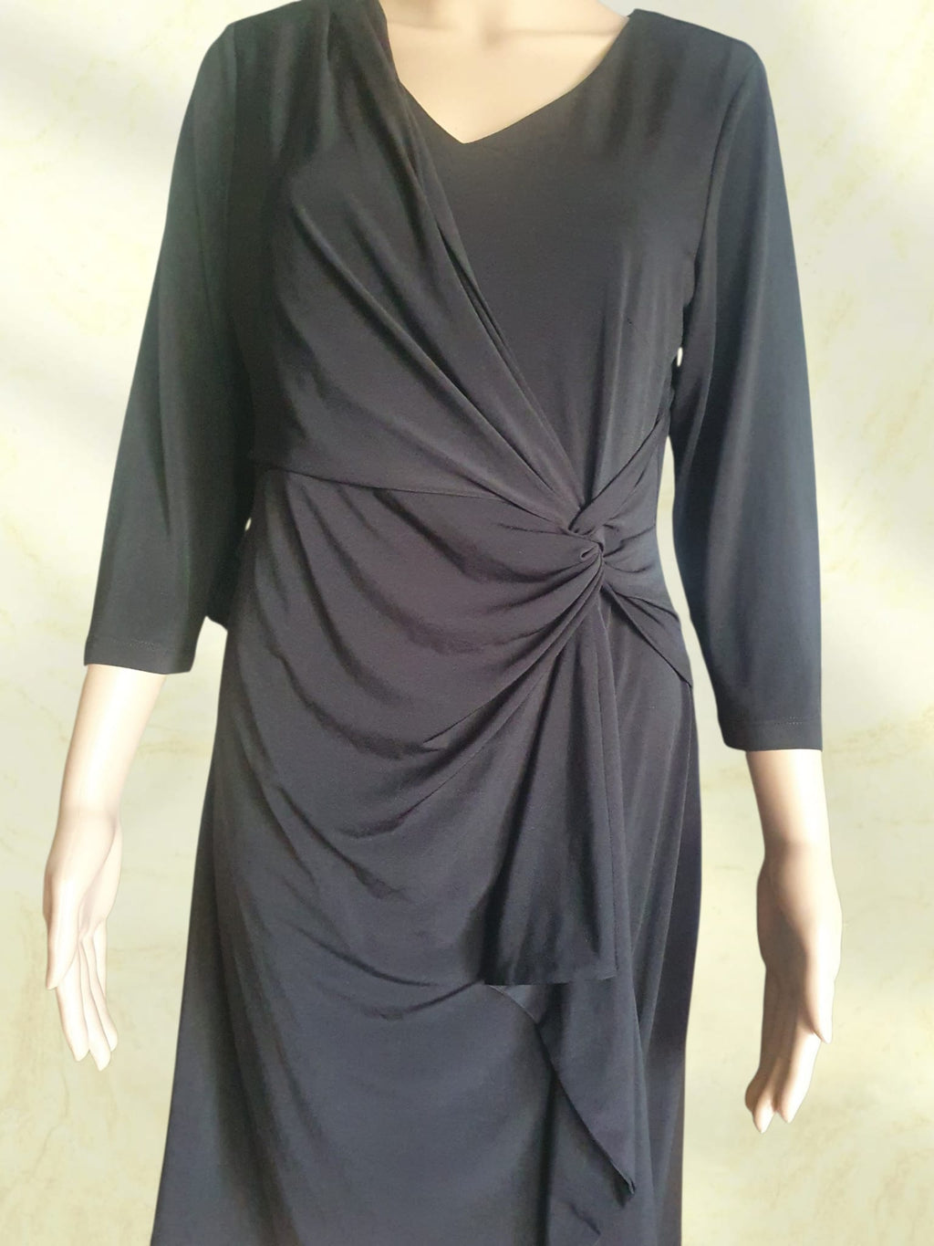 Petite Robe Noire Drappée - Coupe Portefeuille & Fluide - Woman El Corte Inglés T40
