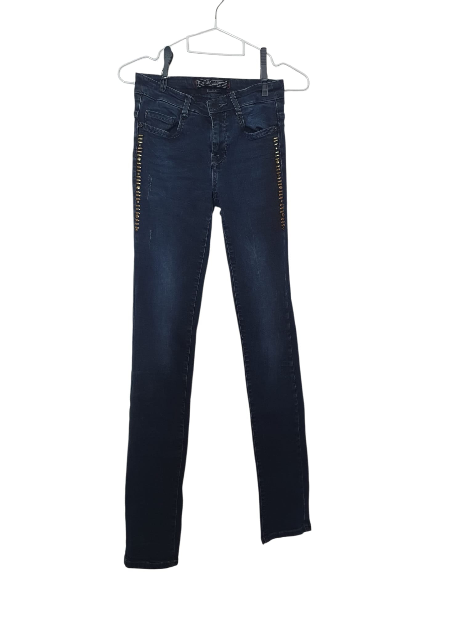 Jean Slim IKKS Bleu Foncé – Détails Biker & Coupe Sculptante