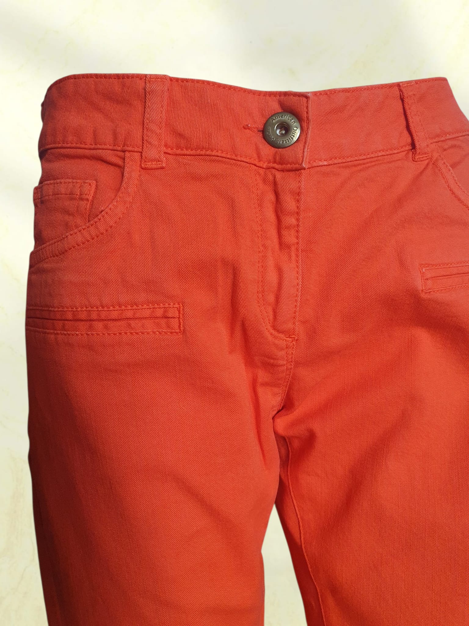 🍊 Jean Slim "American Outfitters" – Orange Vitaminé -Taille 36
