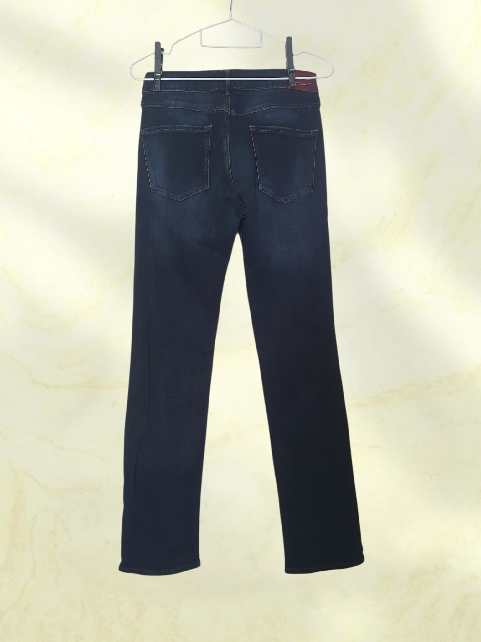 Jean Droit Femme Bleu Brut - MANGO JEANS Modèle Christy Straight - T34-36