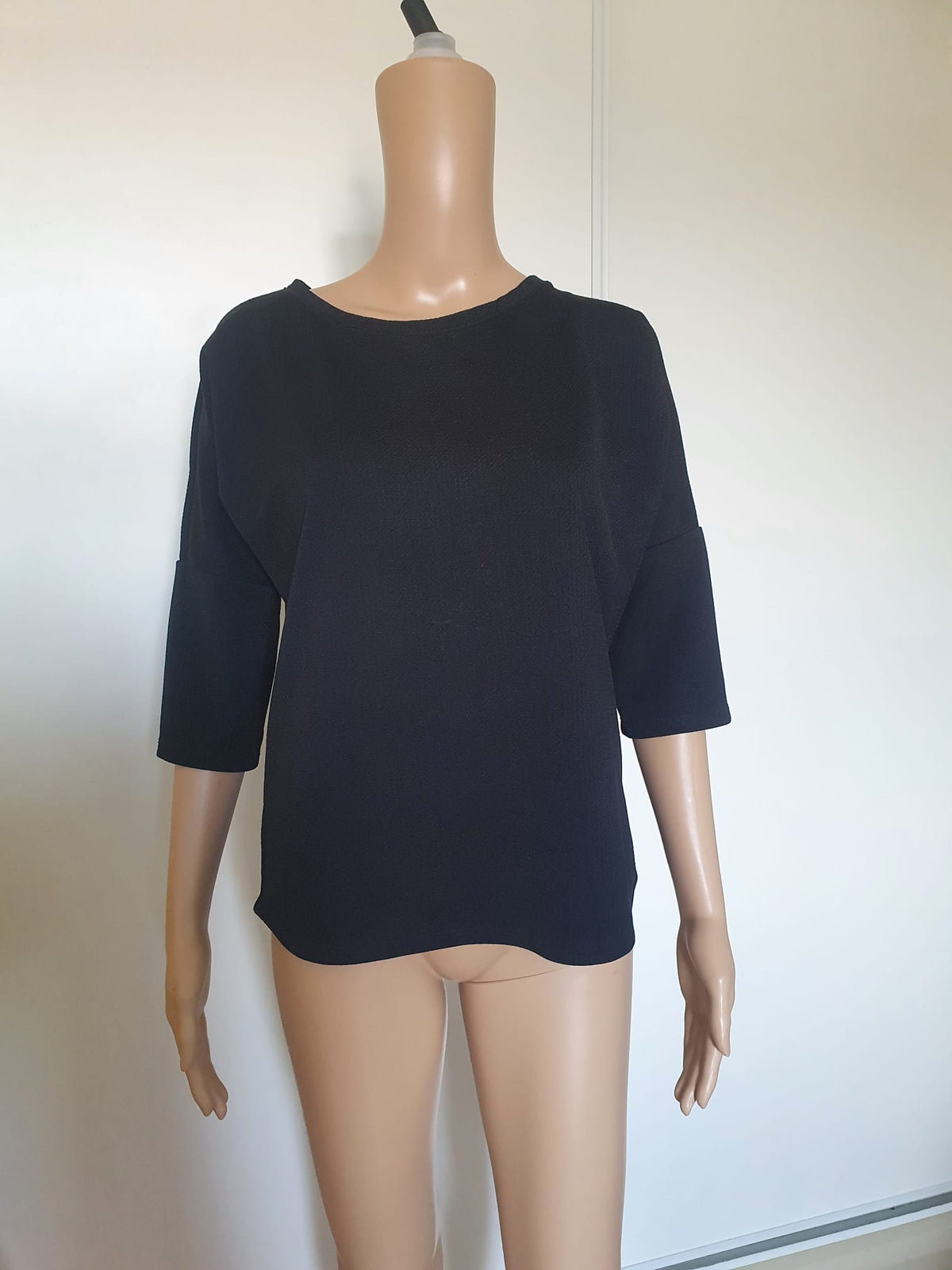 Haut Noir Femme à Nœuds au Dos - Marque Cache Cache T38