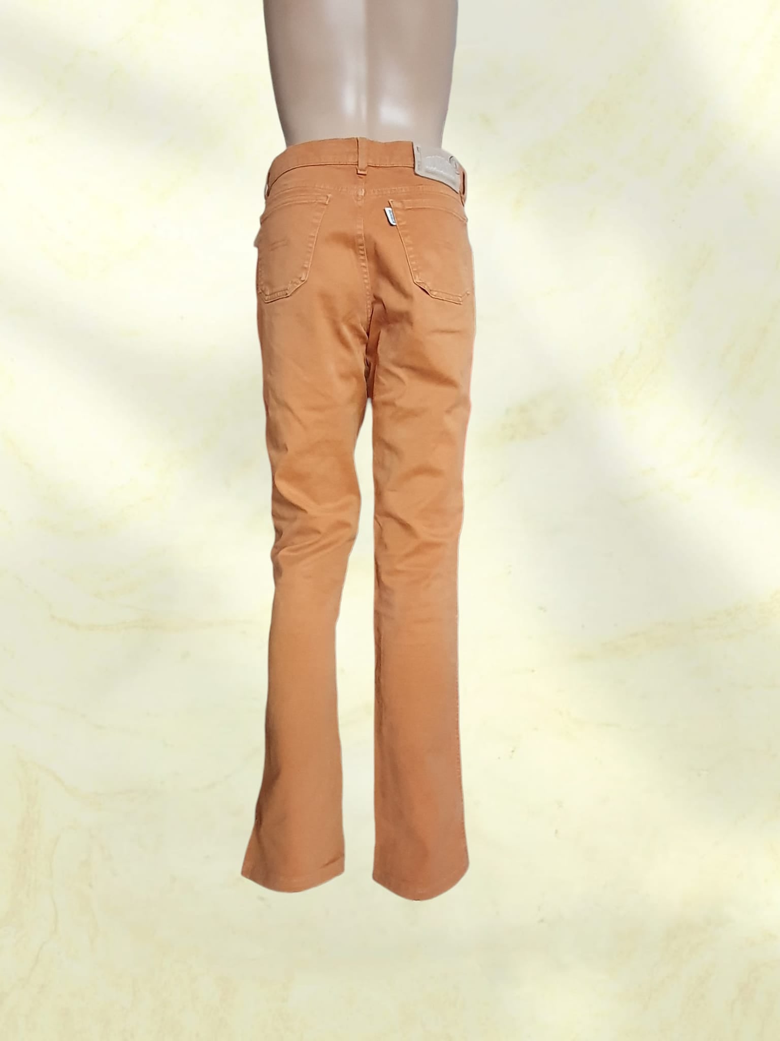 Pantalon Jeckerson Femme Slim Fit - Ocre Caramel - Made in Italy- T40