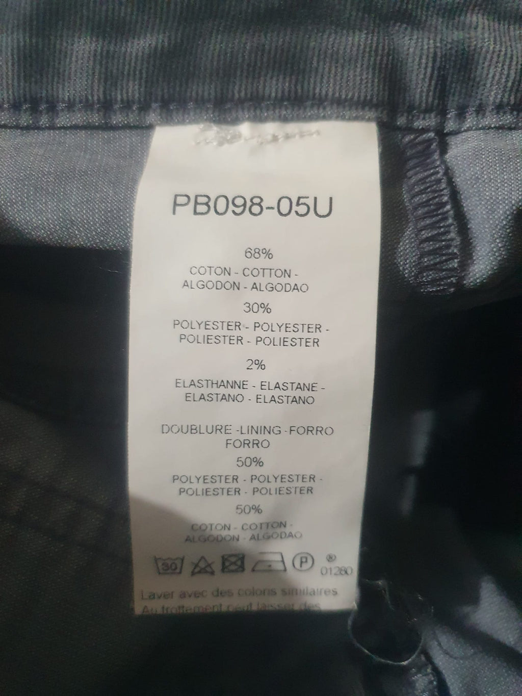 Pantalon en Velours Côtelé Gris Caroll Paris – Coupe Droit / Slim – Taille 36 (S)