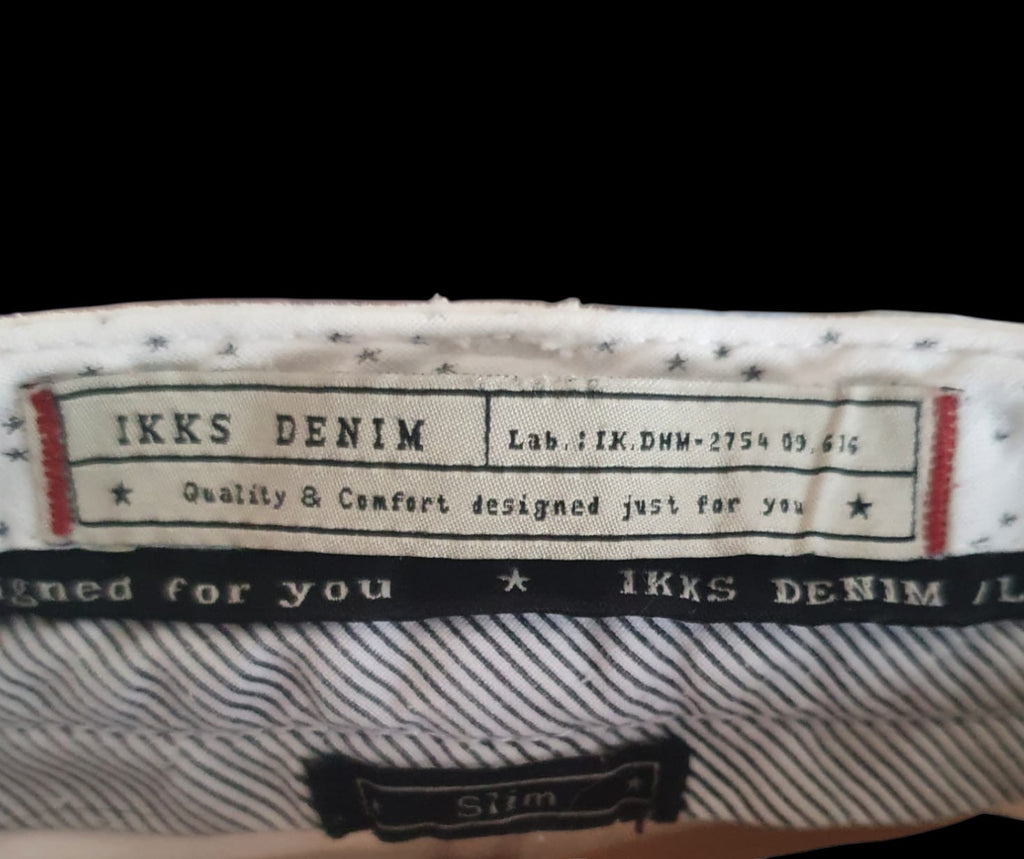 Jeans IKKS Denim Blanc - Coupe Slim - Taille 36