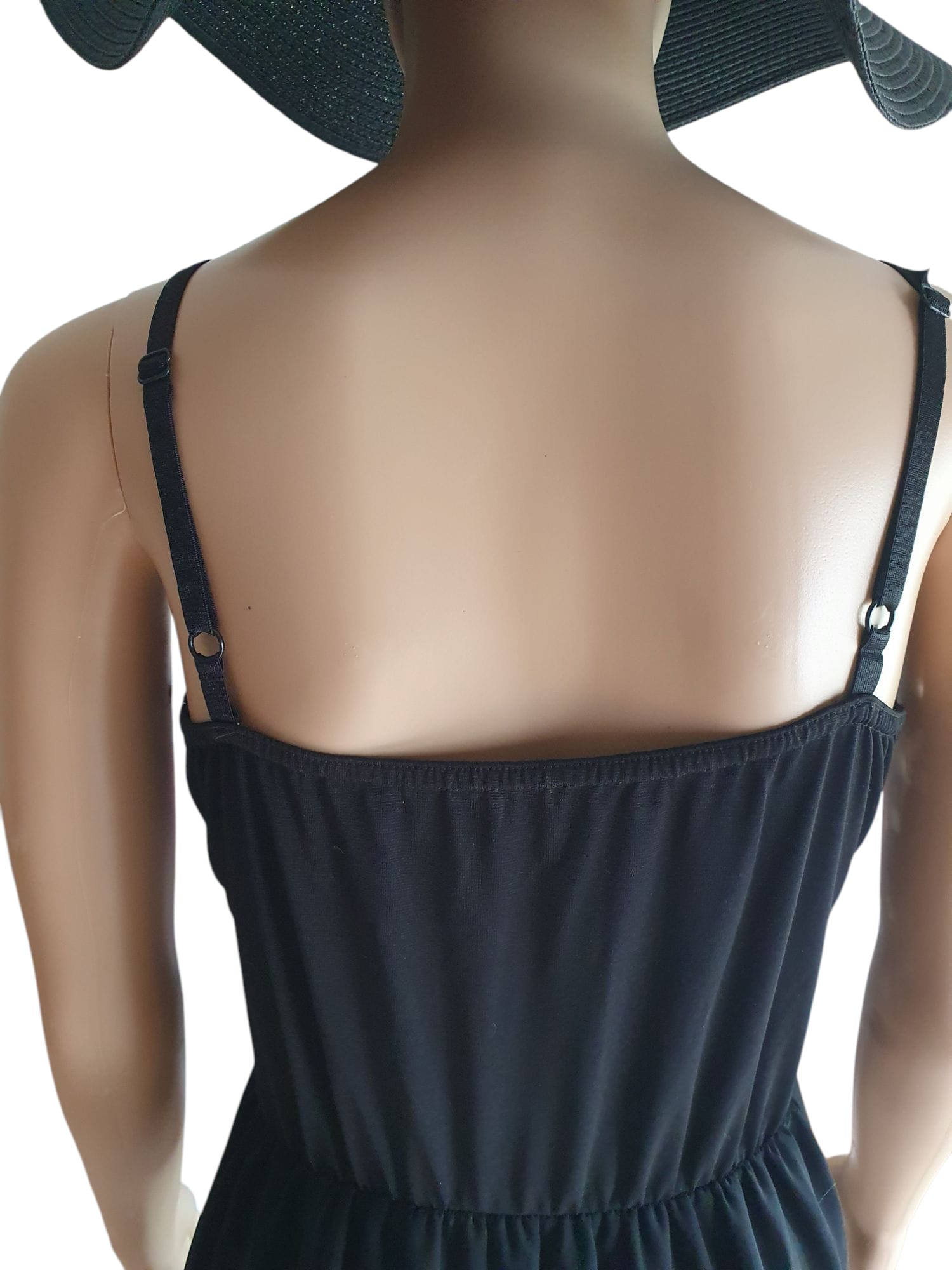 Robe de soirée de luxe Noire à strass- Éclat & Transparence T36