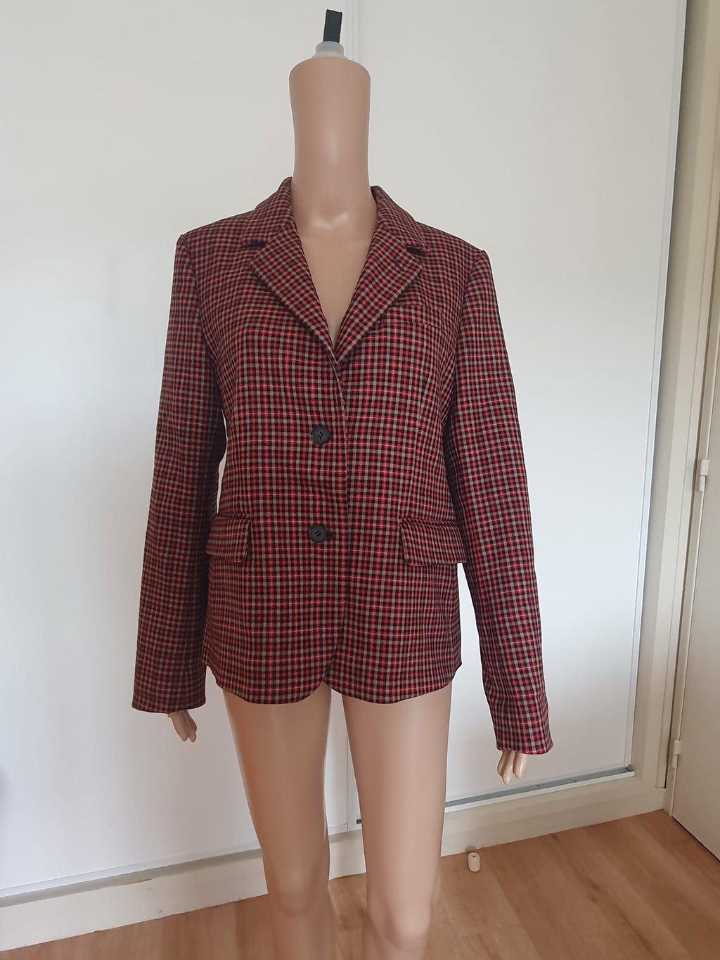 Veste Blazer Femme À Carreaux  - Comptoir des Cotonniers (Taille 40 / M)