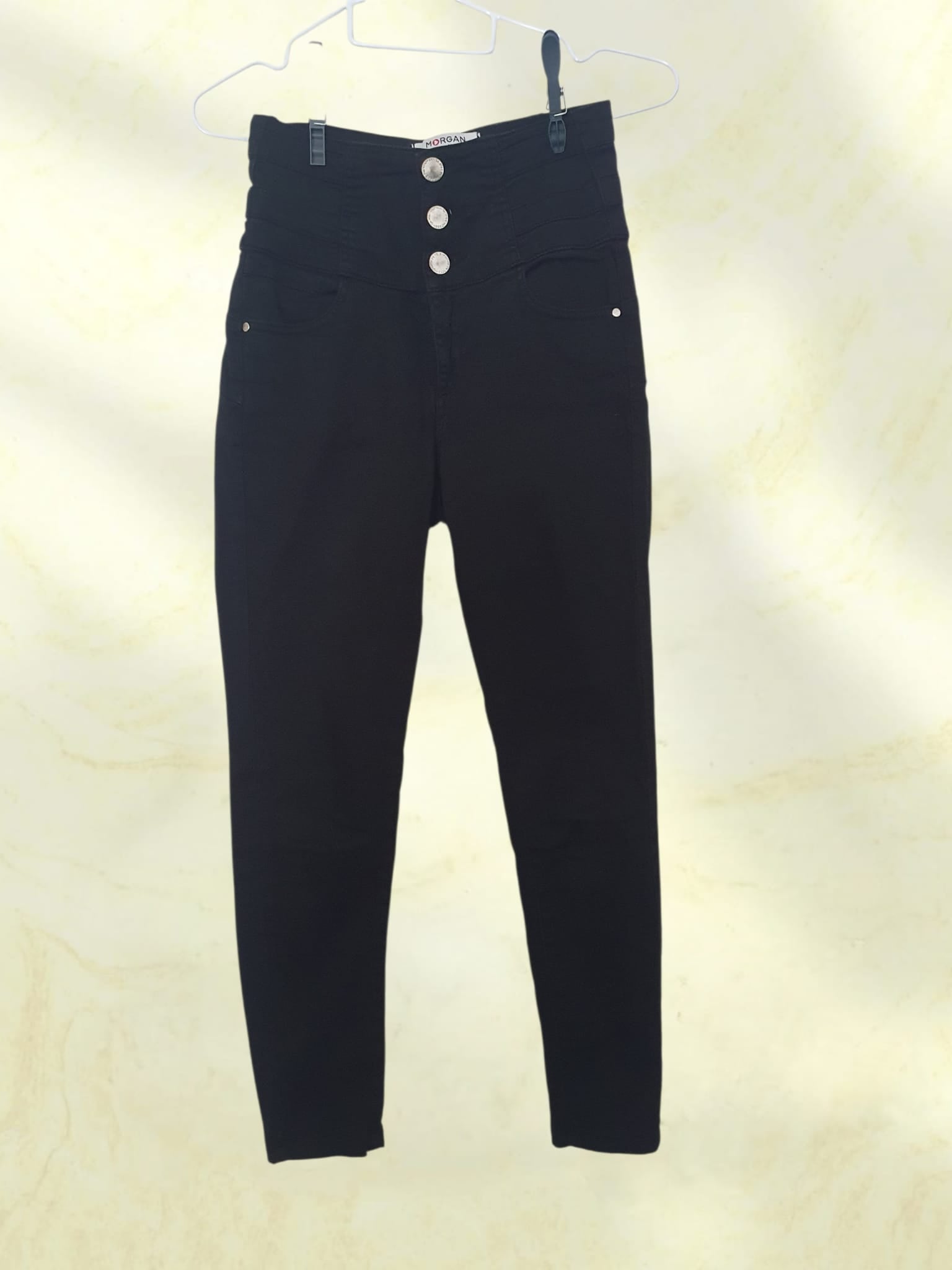 Jean Slim Noir Taille Haute - Morgan de Toi - Coupe Galbante T34