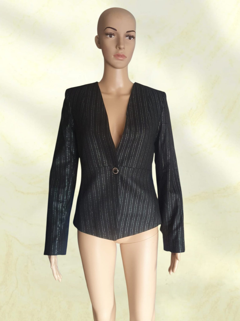 Veste Blazer Noir et Argenté "Fi'More" – T36