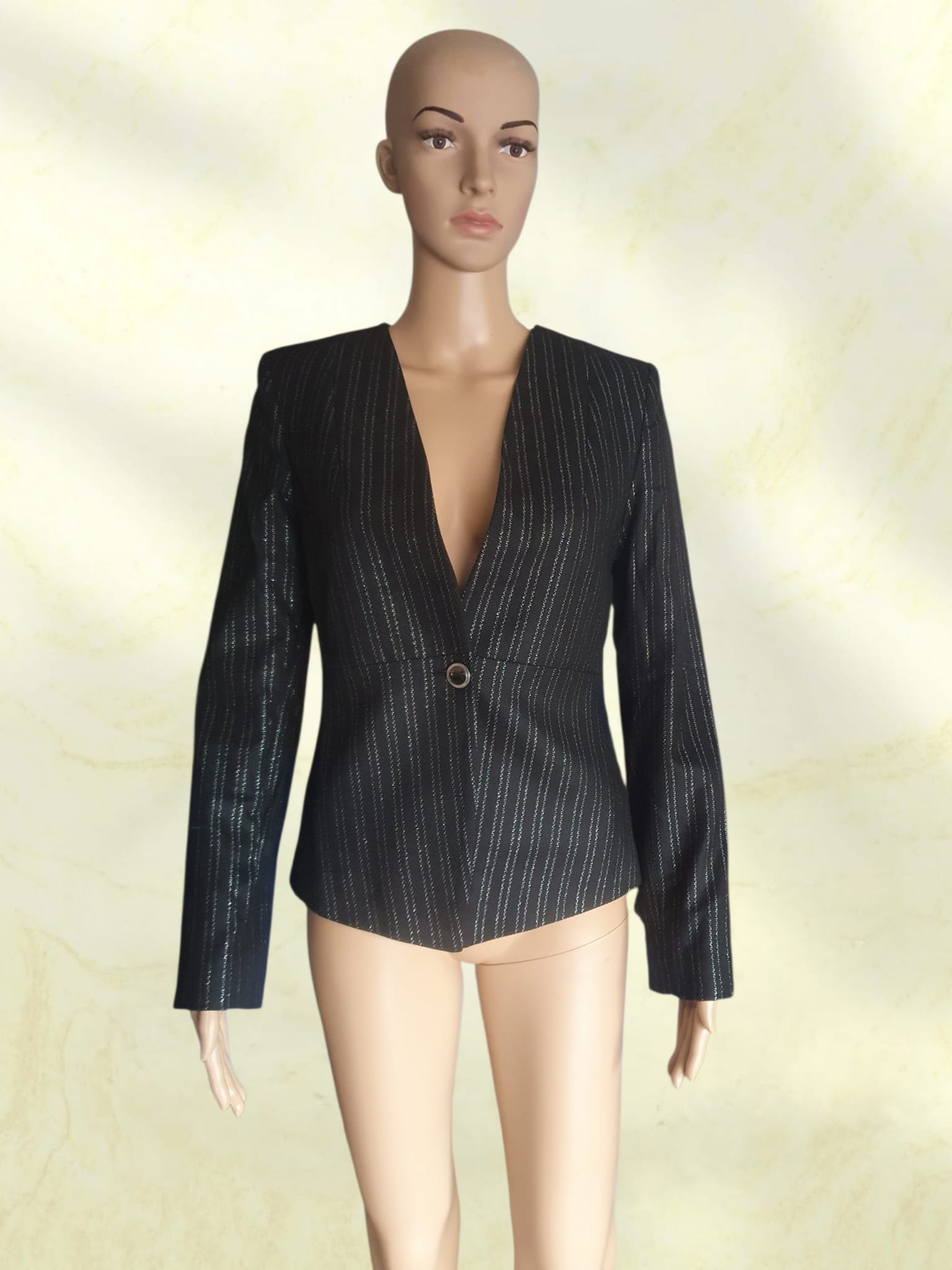 Veste Blazer Noir et Argenté "Fi'More" – T36