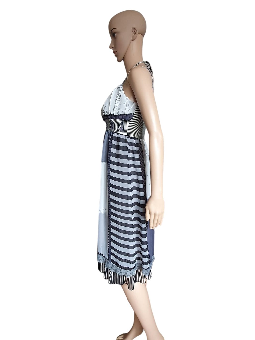 🖤 Robe d’été Lulu H Paris – Imprimé Graphique & Dos Nu Sophistiqué T36
