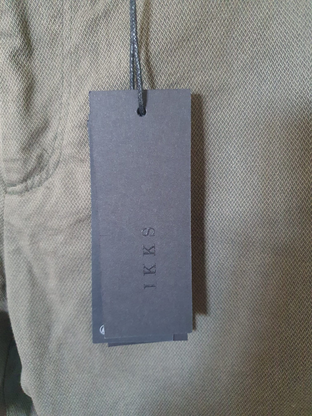 Pantalon chino Homme IKKS Men Straight Regular Vert Kaki / Olive - T40