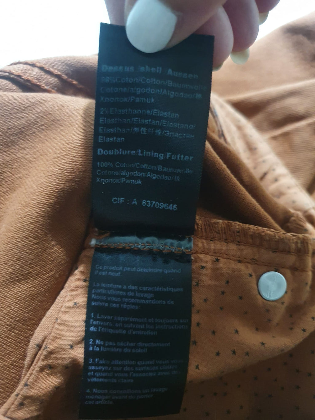 Jean Slim Femme IKKS Denim - Terracotta / Marron Rouille - Taille 36 (27 US)
