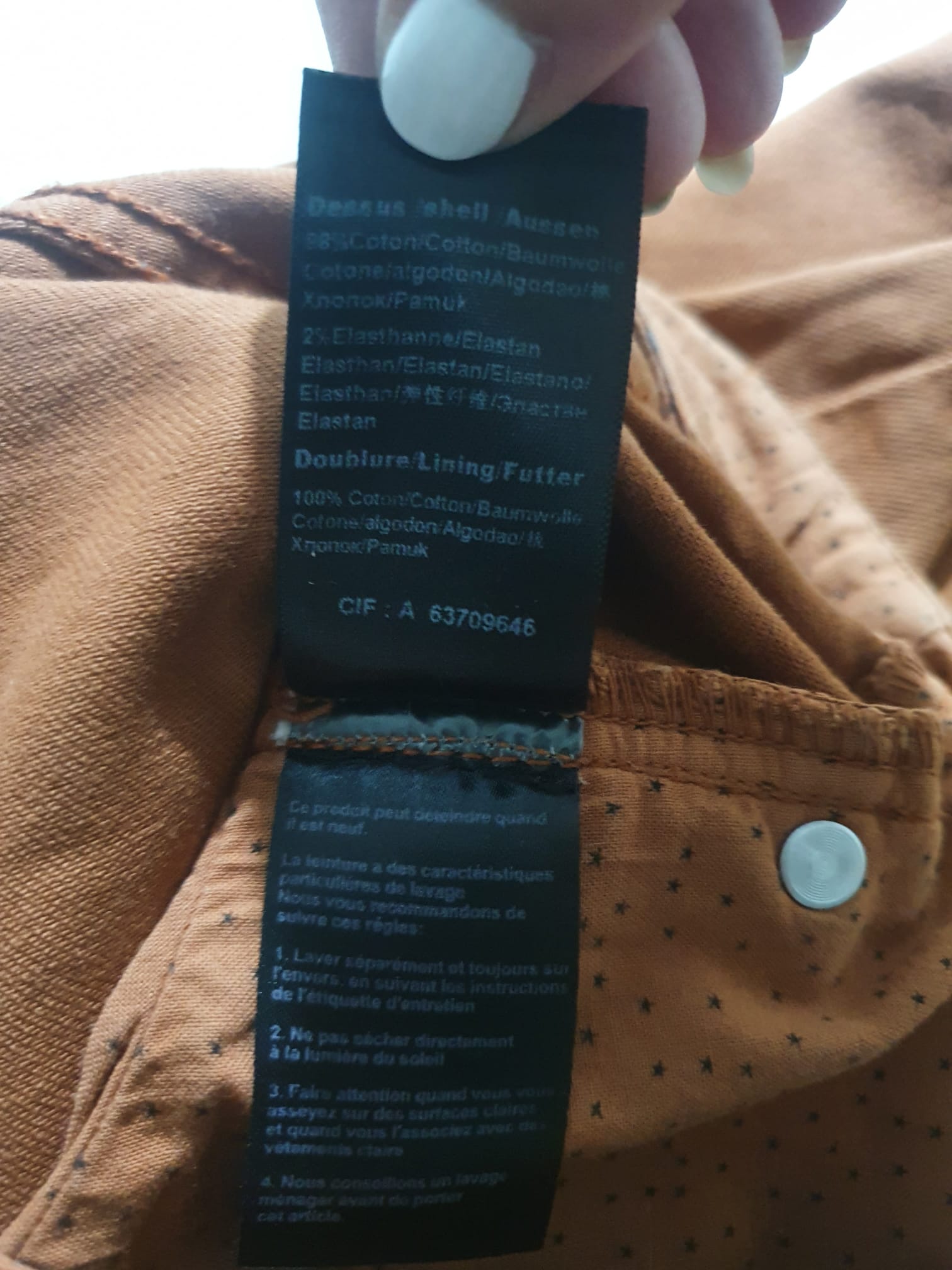 Jean Slim Femme IKKS Denim - Terracotta / Marron Rouille - Taille 36 (27 US)
