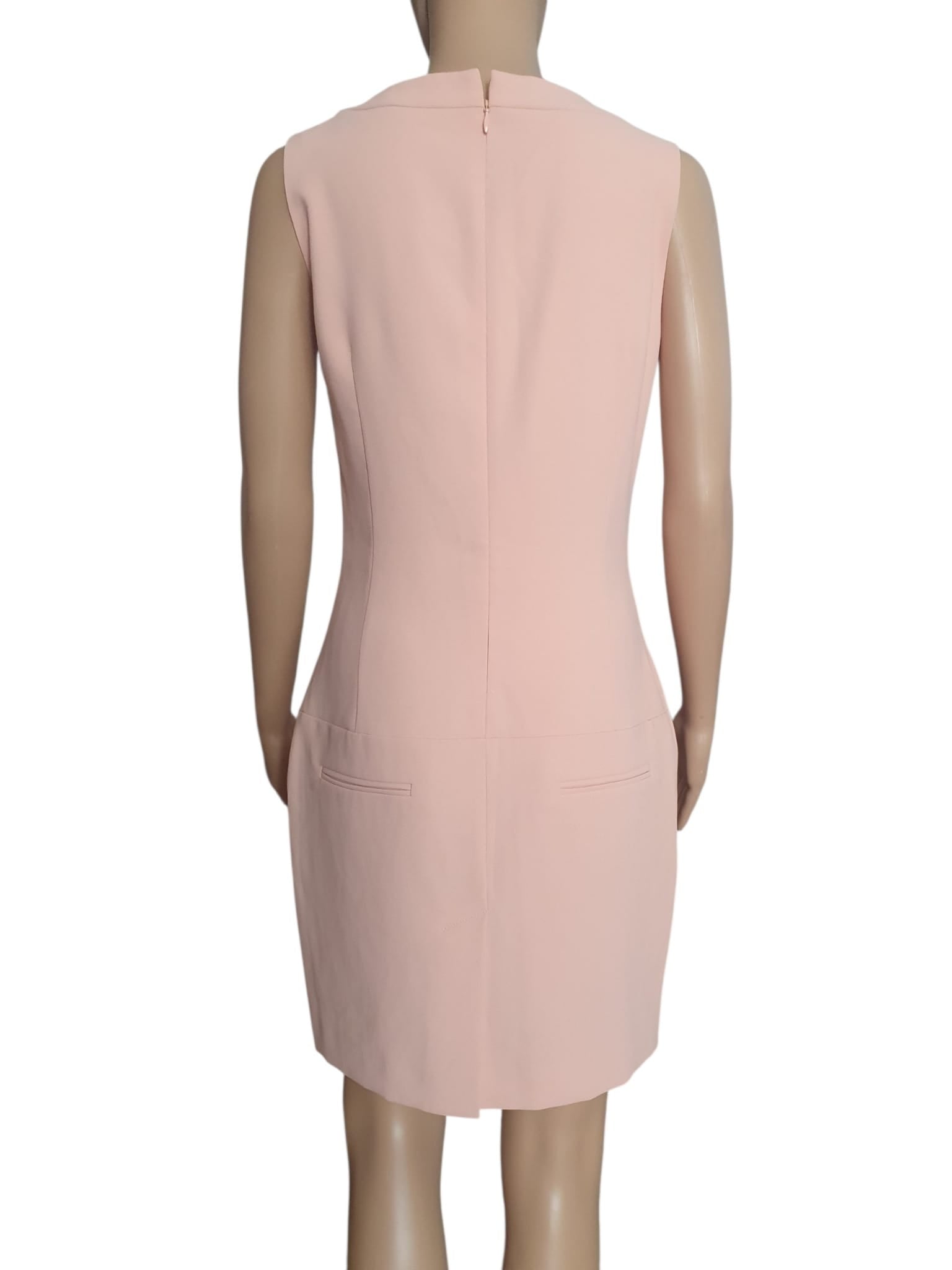 Magnifique Robe Courte Rose Poudré avec Noeud – Style Rétro Chic - T36