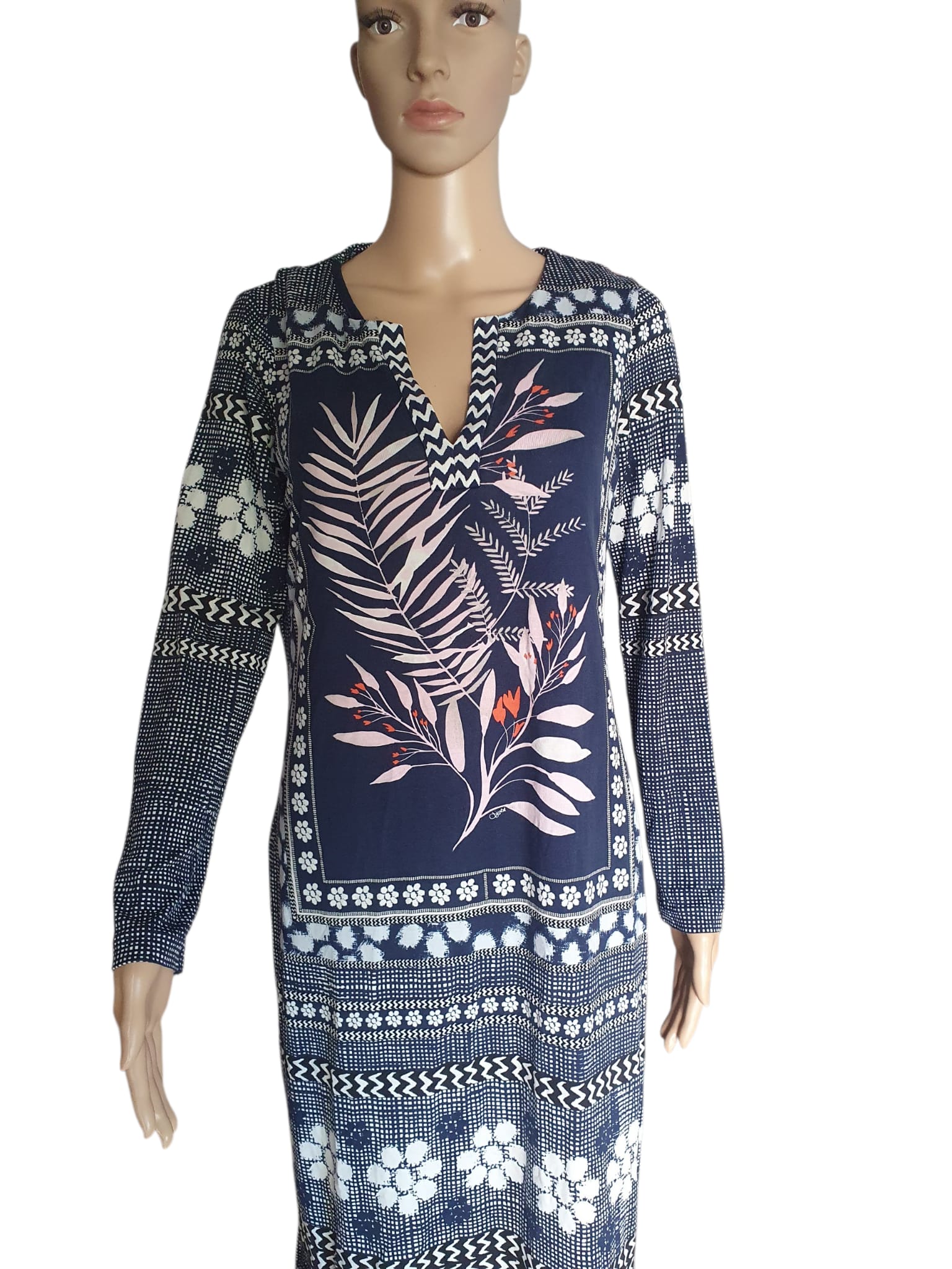 Robe Diane von Furstenberg en Soie Bleue - Taille 42 (US 12) - Chic & Floral