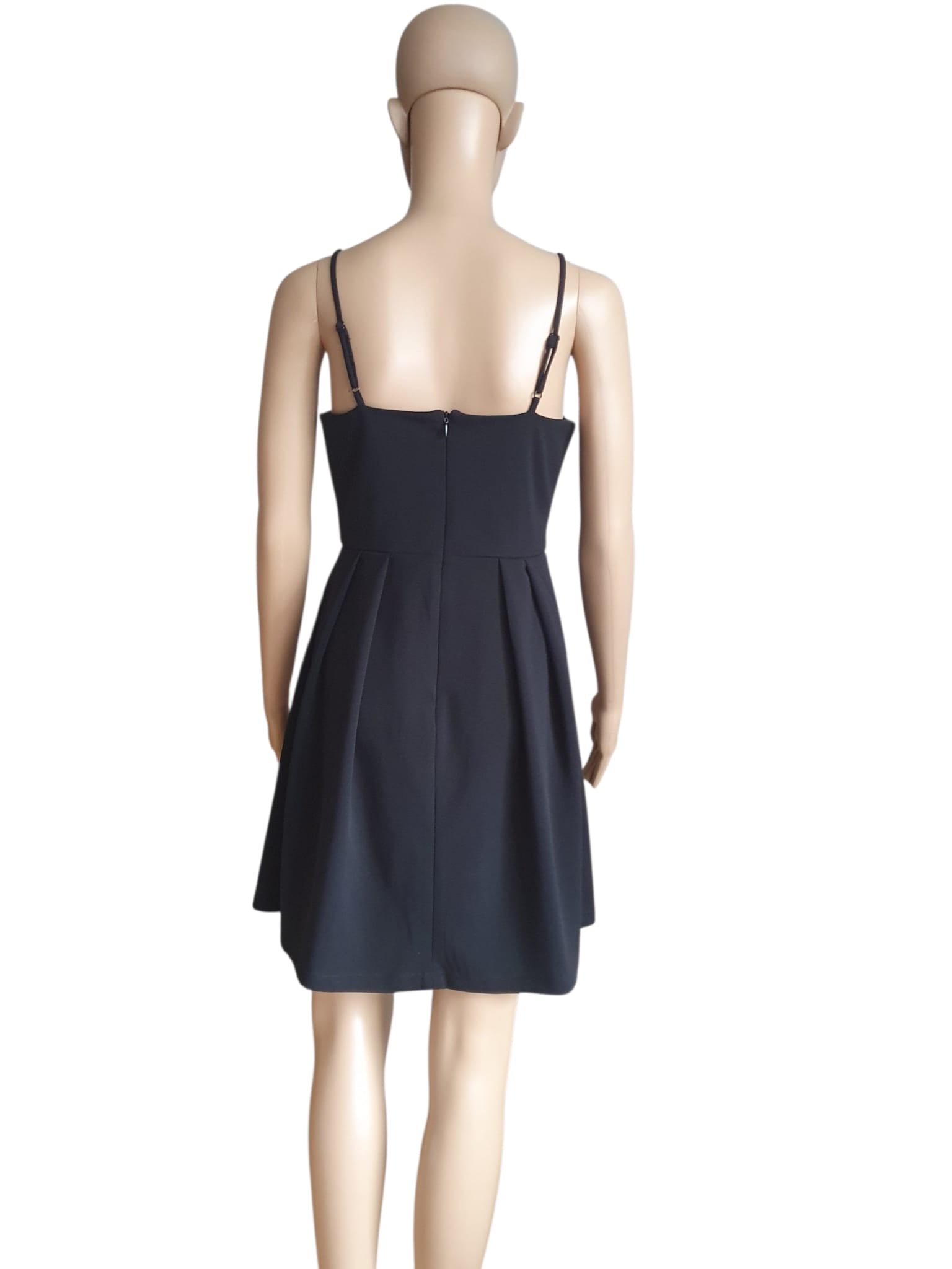 Petite Robe Noire Patineuse - Décolleté Croisé | Cache Cache T38