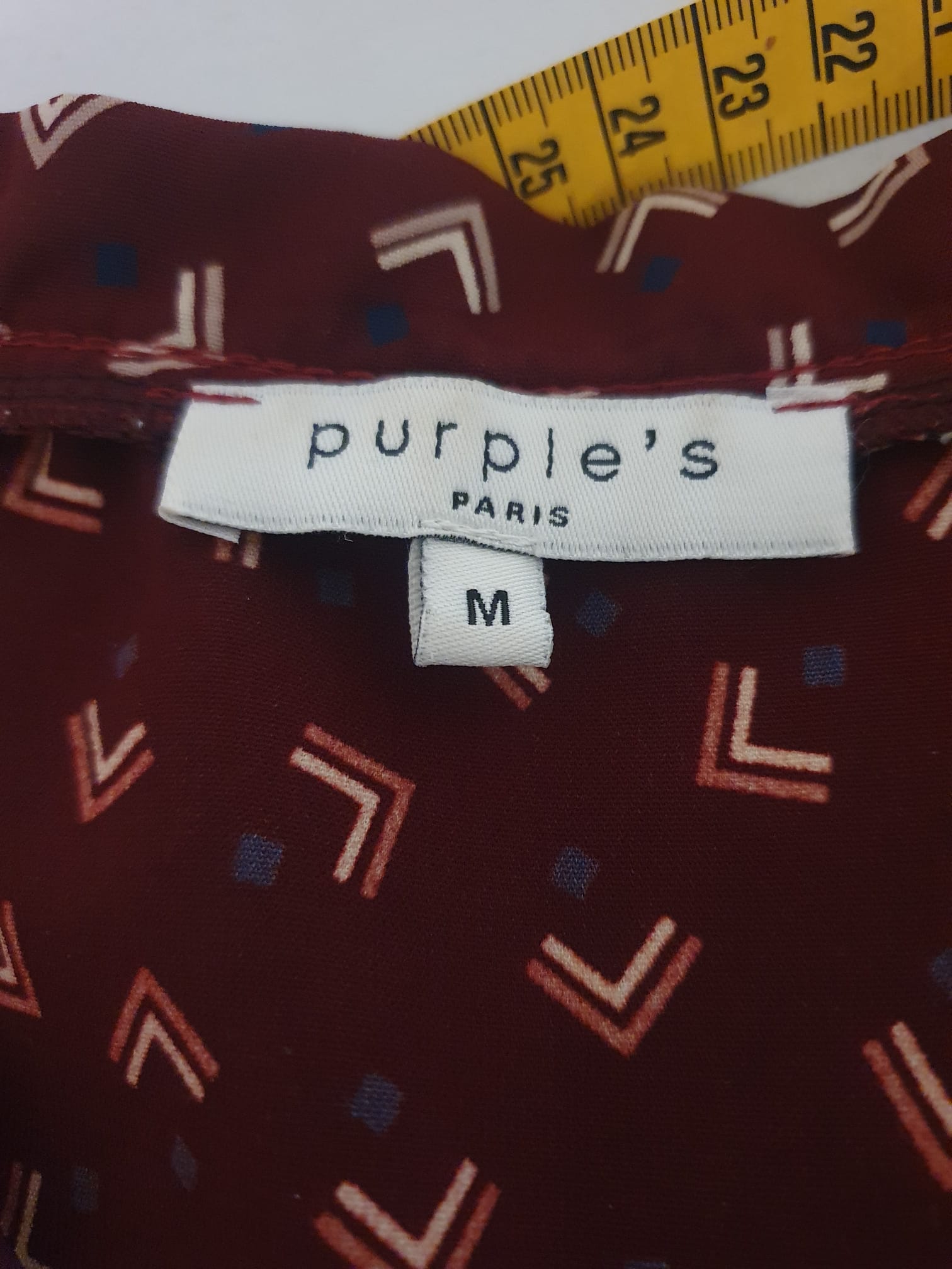 Blouse Fluide Purple's Paris – Élégance Made in France T38 (M)