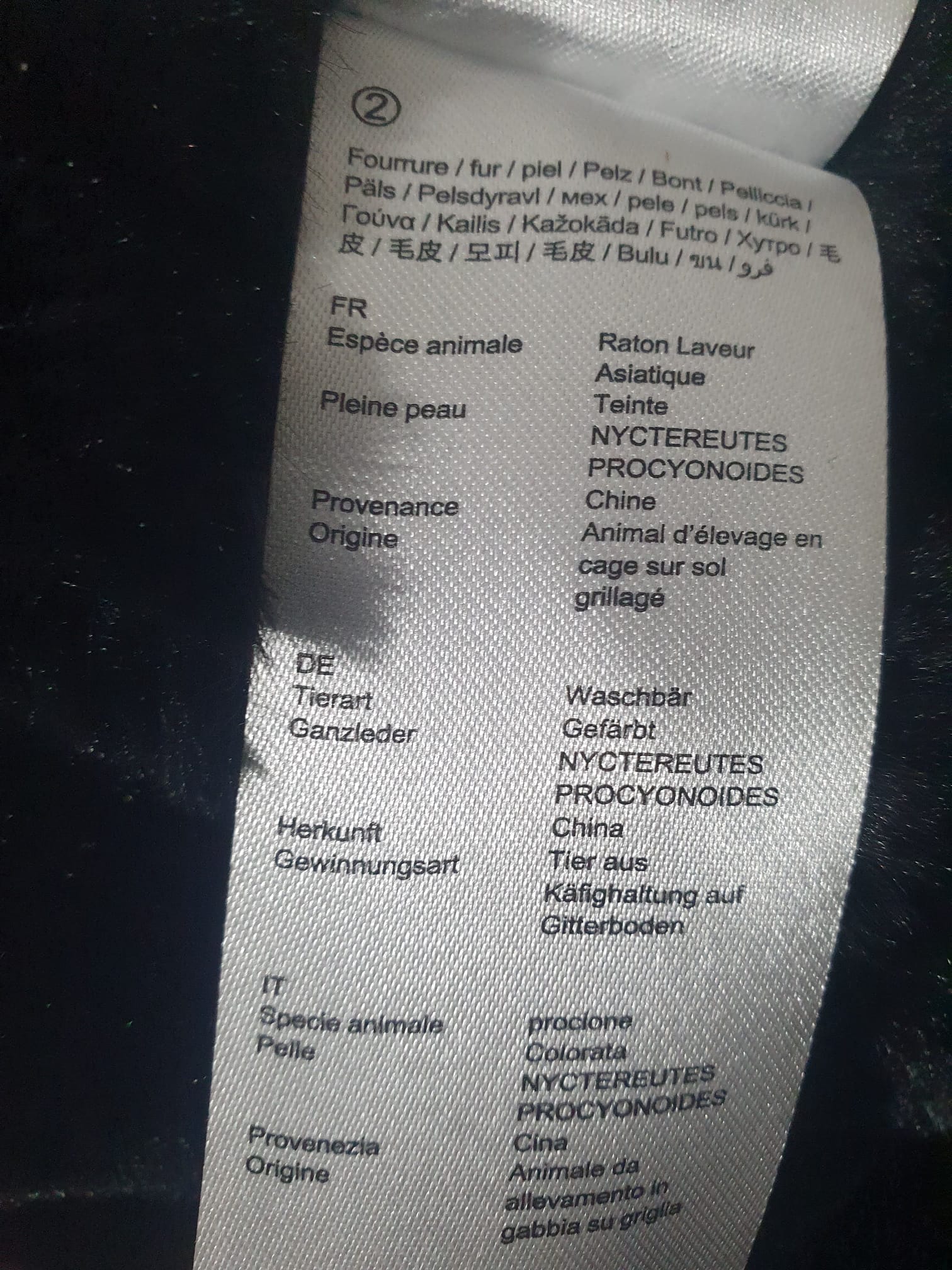 Parka Maje "GOBY"- Bleu Marine- Fourrure & Cuir- Taille 36