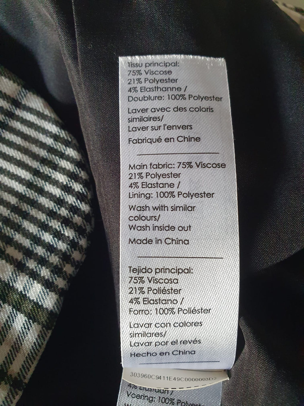 Veste Blazer Femme à Carreaux Cache Cache - Taille 36 (S)