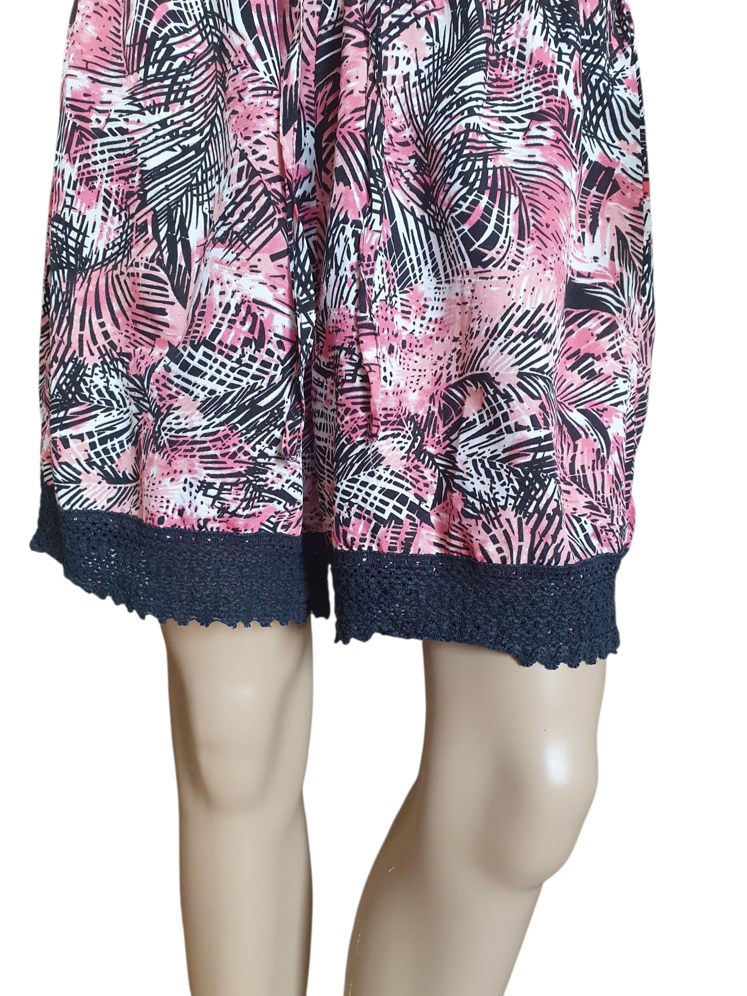 Combi-short Femme Fleurie & Dentelle – Style Boho Chic – Woman Only (Taille 42)