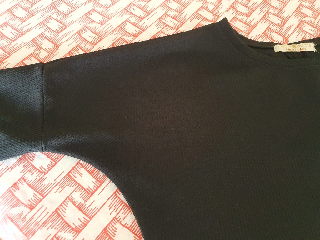 Haut Noir Femme à Nœuds au Dos - Marque Cache Cache T38