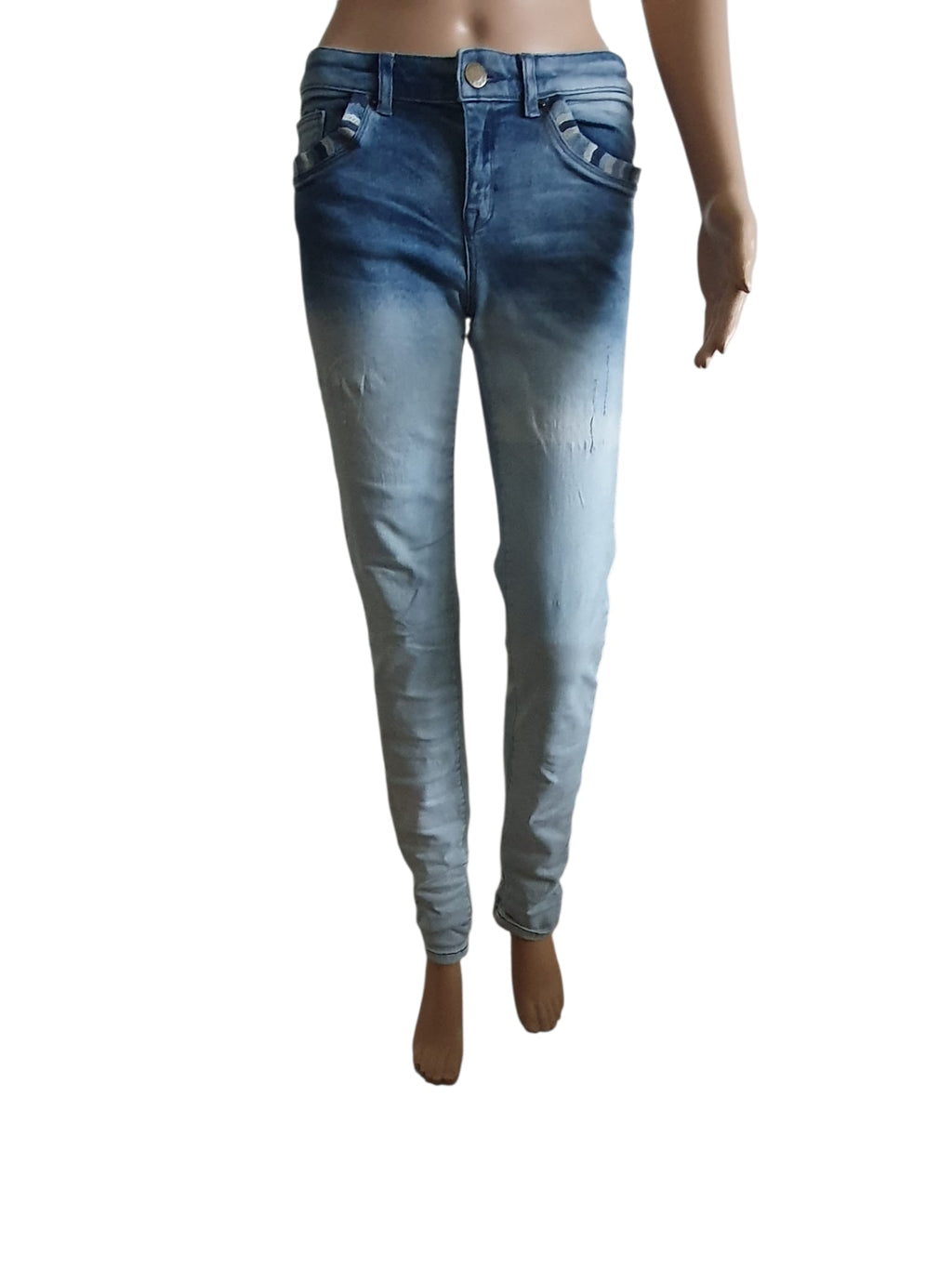 Jean Slim Ikks Denim - L'élégance Rock & Bohème- Taille 36